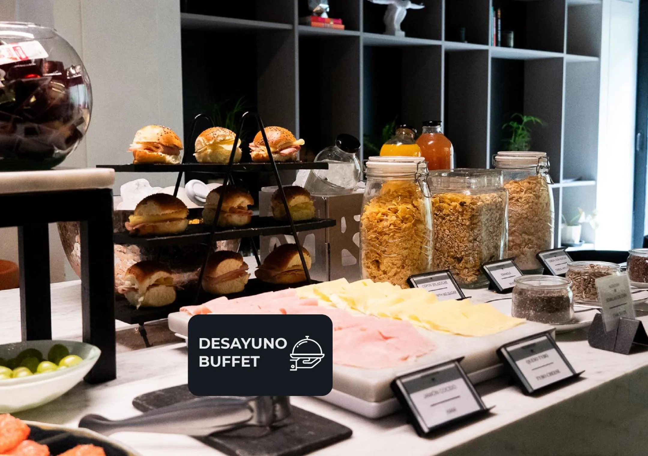 Buffet breakfast in Hotel Palermitano by DOT Boutique