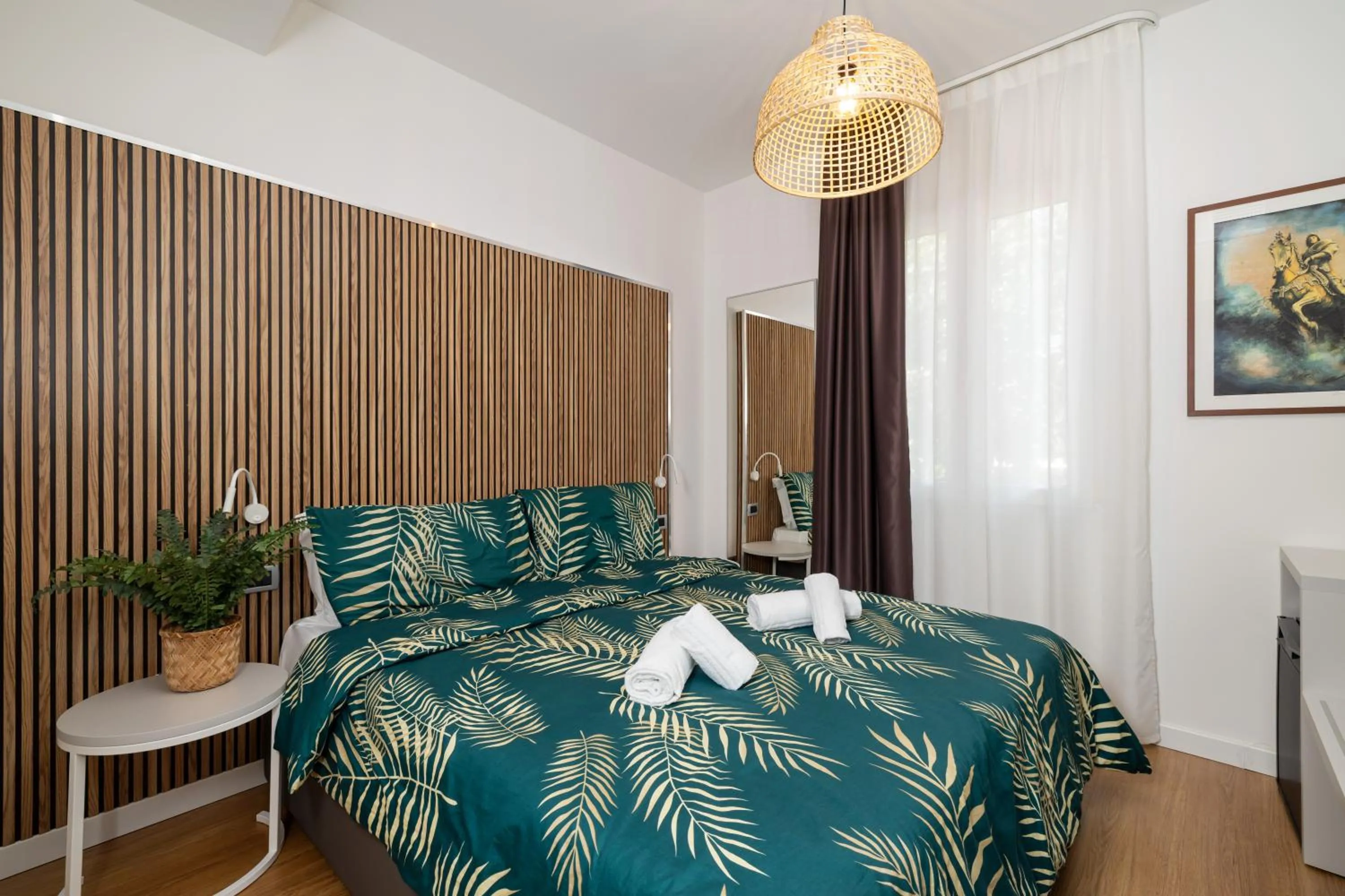 Bed in Hotel La Pergola di Venezia