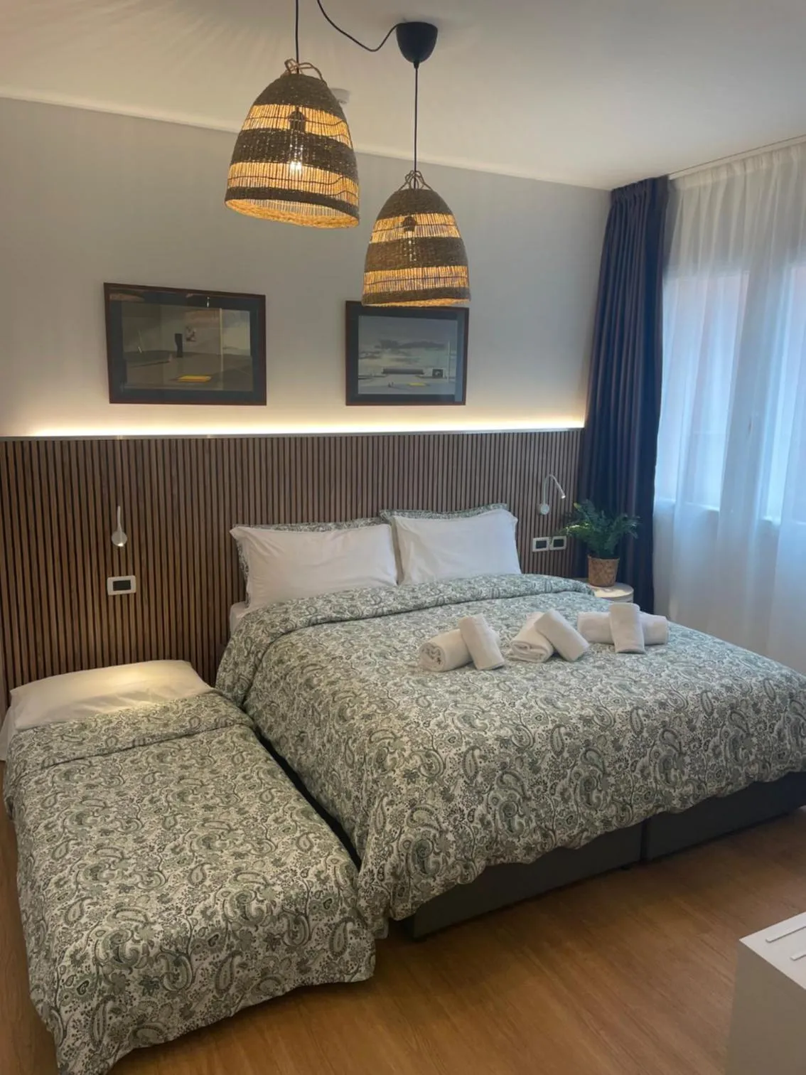 Bed in Hotel La Pergola di Venezia