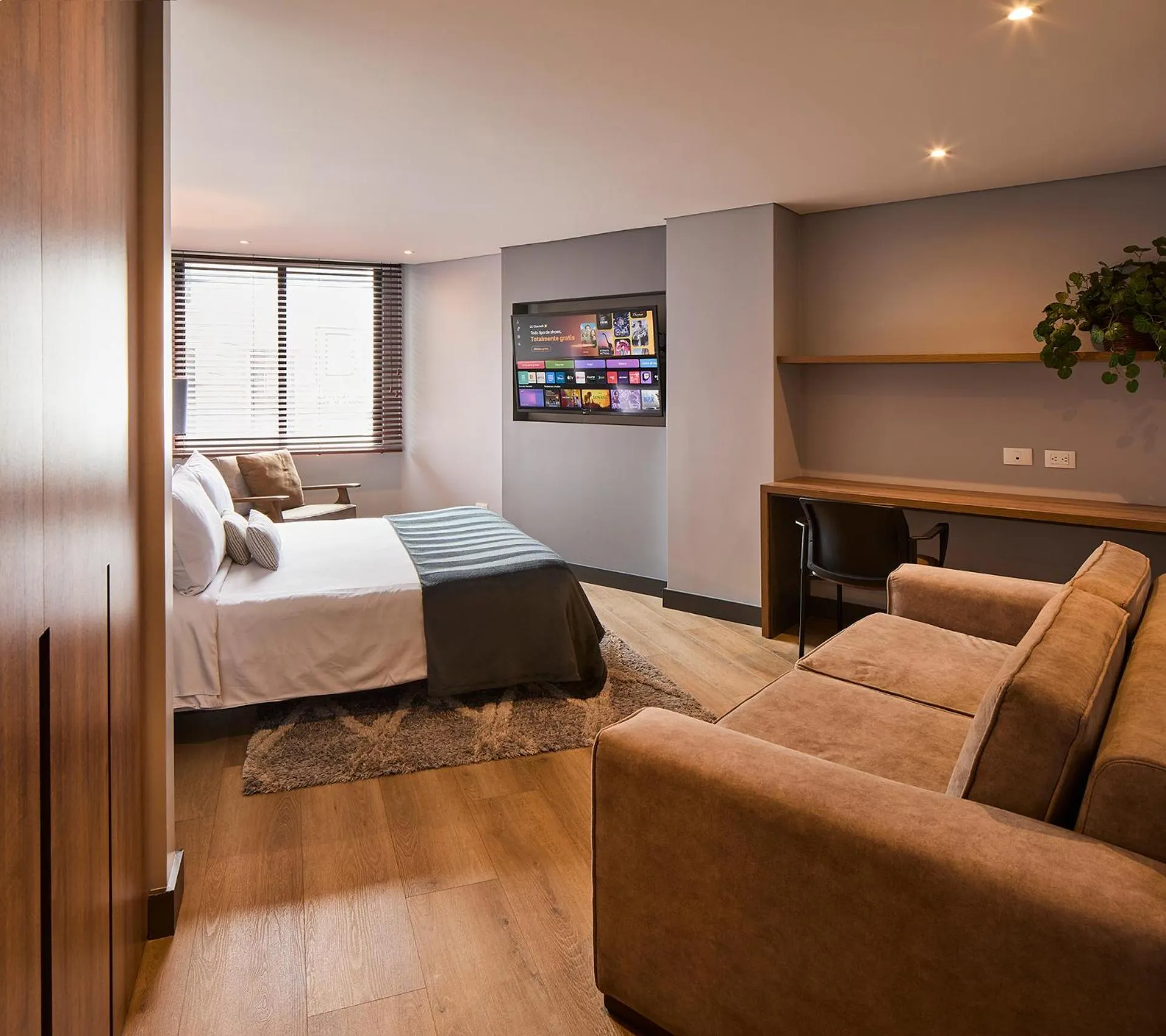 Bedroom, Bed in Nico Apartasuites