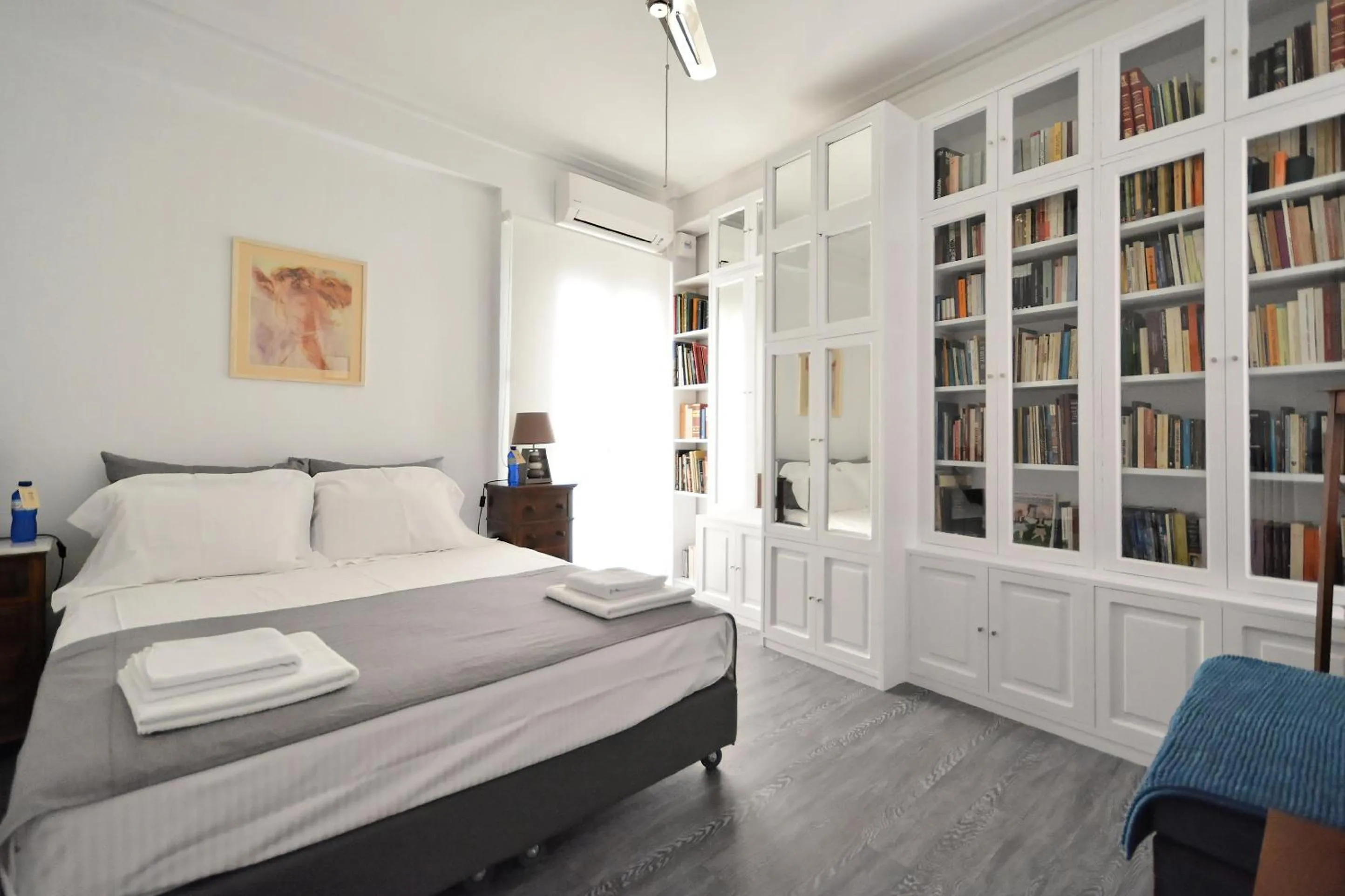Library, Bed in Plaka Elegant Apartment