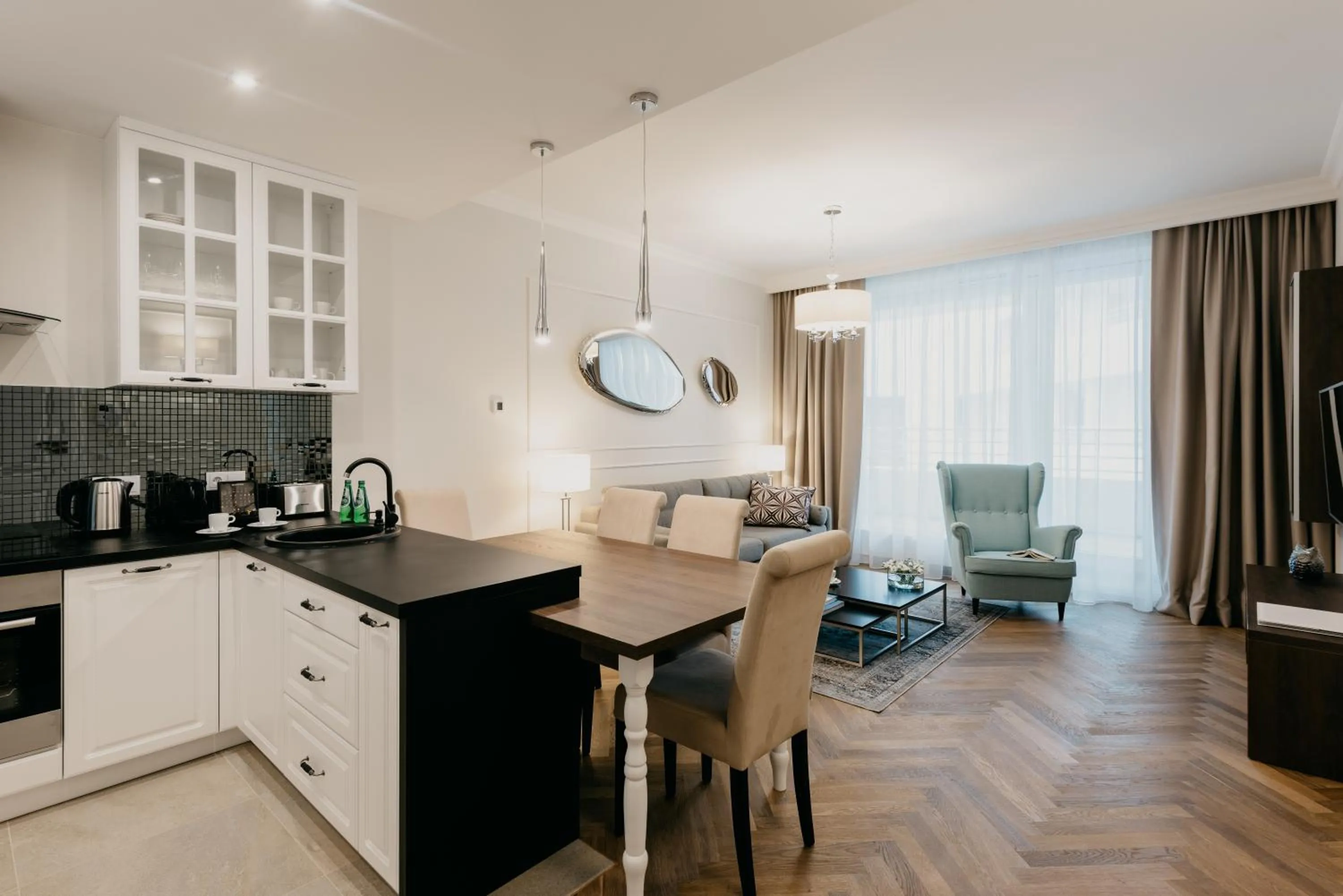 Kitchen or kitchenette in EXCLUSIVE Aparthotel