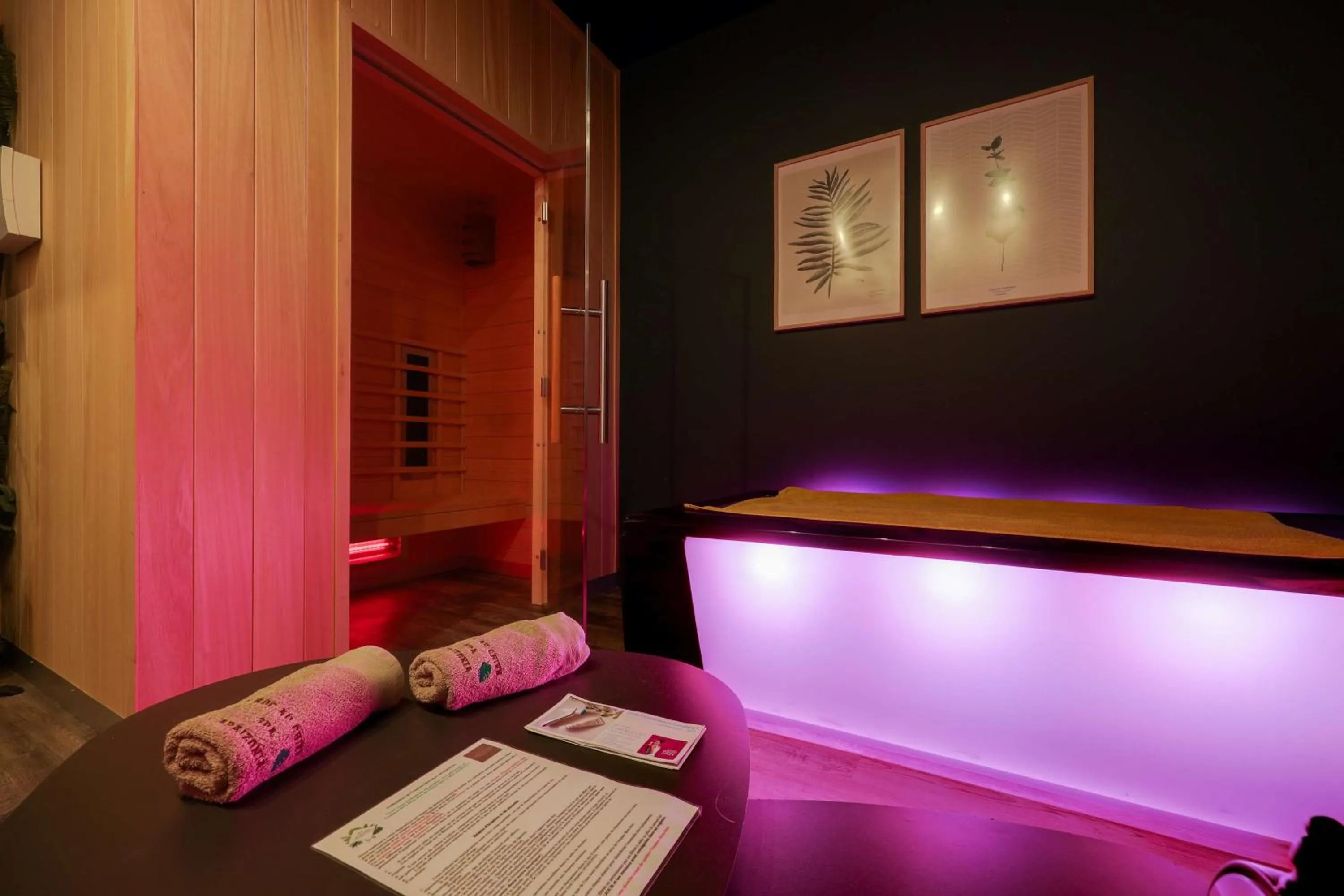 Spa and wellness centre/facilities in BRIT HOTEL & SPA Le Roc au Chien