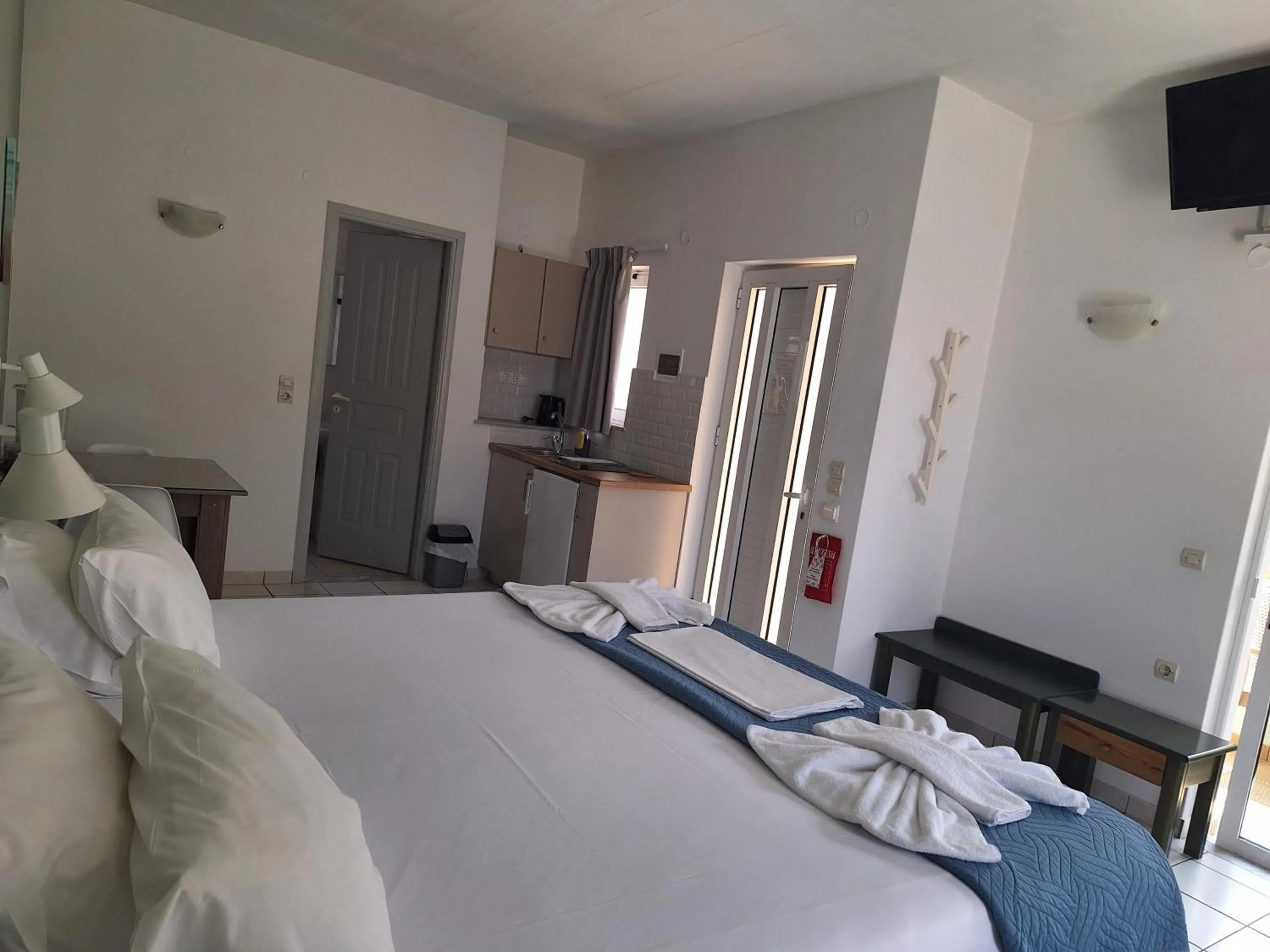 Bed in Mediterranea Apartments