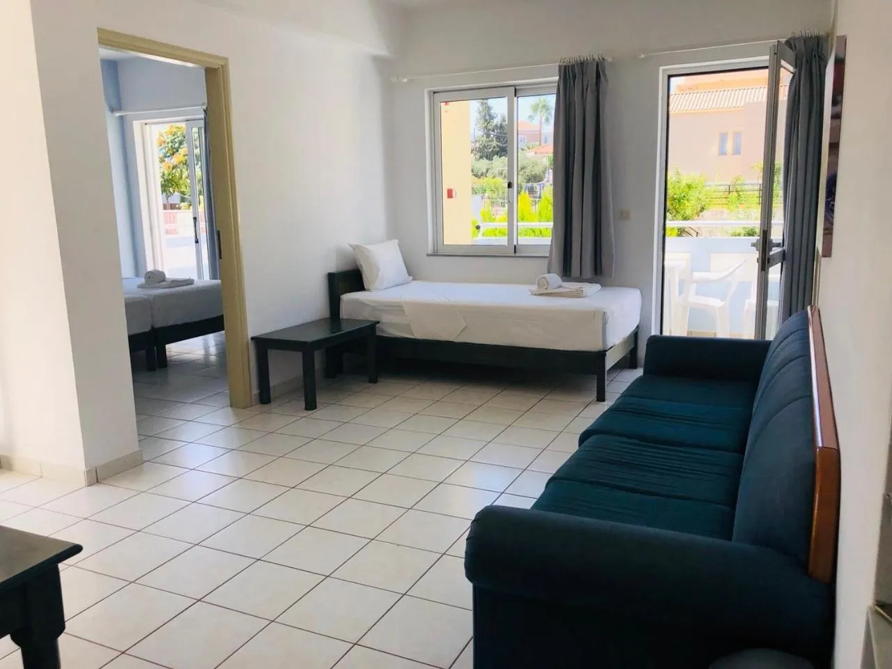 Bed in Mediterranea Apartments