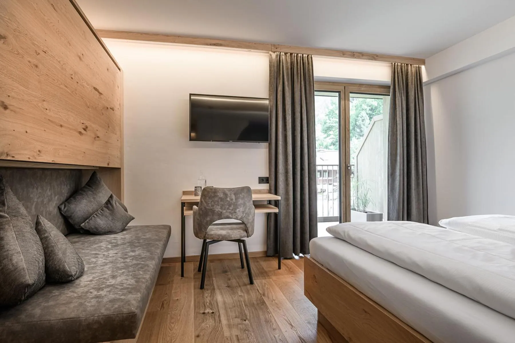 Bed in Hotel Hubertushof