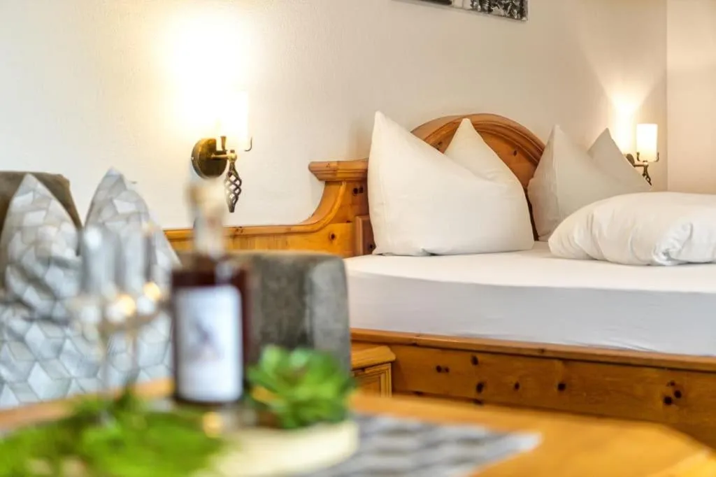 Bed in Hotel Hubertushof