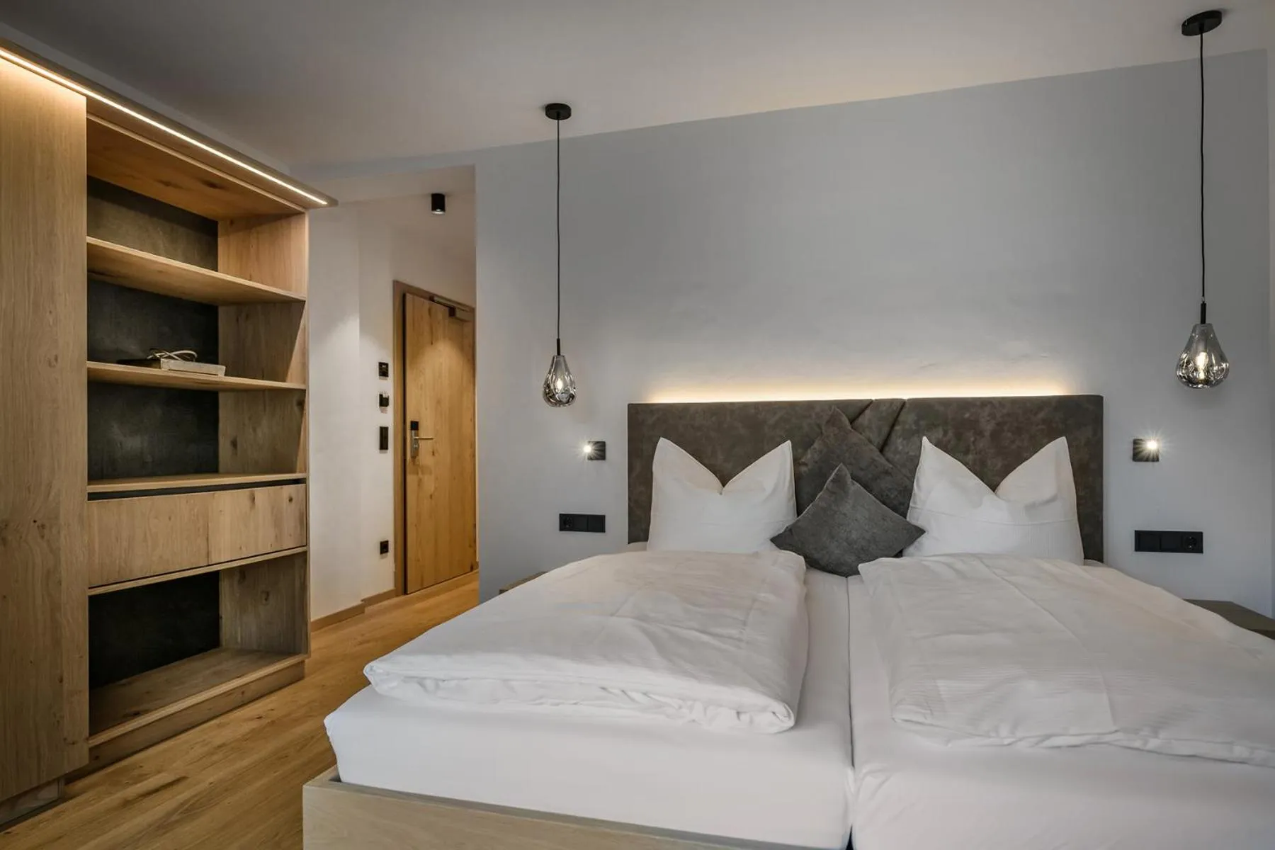 Bed in Hotel Hubertushof