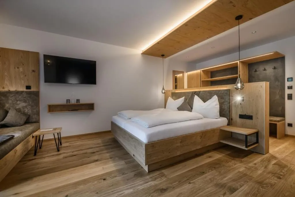 Bed in Hotel Hubertushof