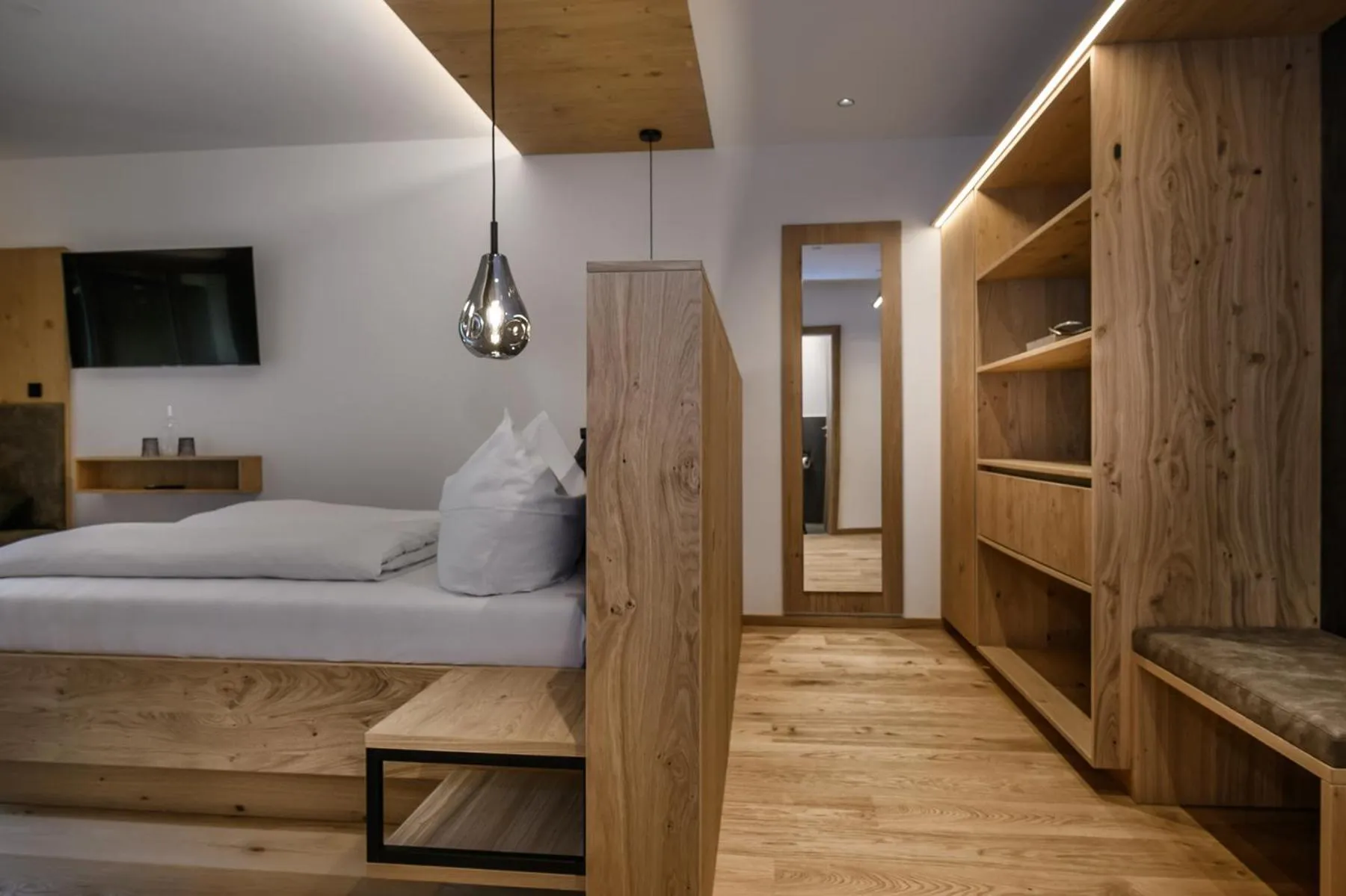 Bed in Hotel Hubertushof