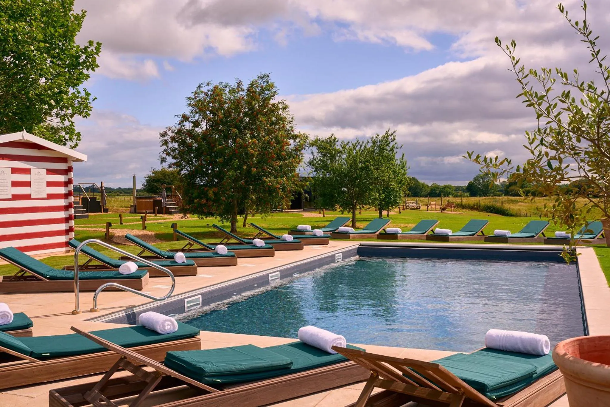 Swimming pool in The Barnsdale, Rutland
