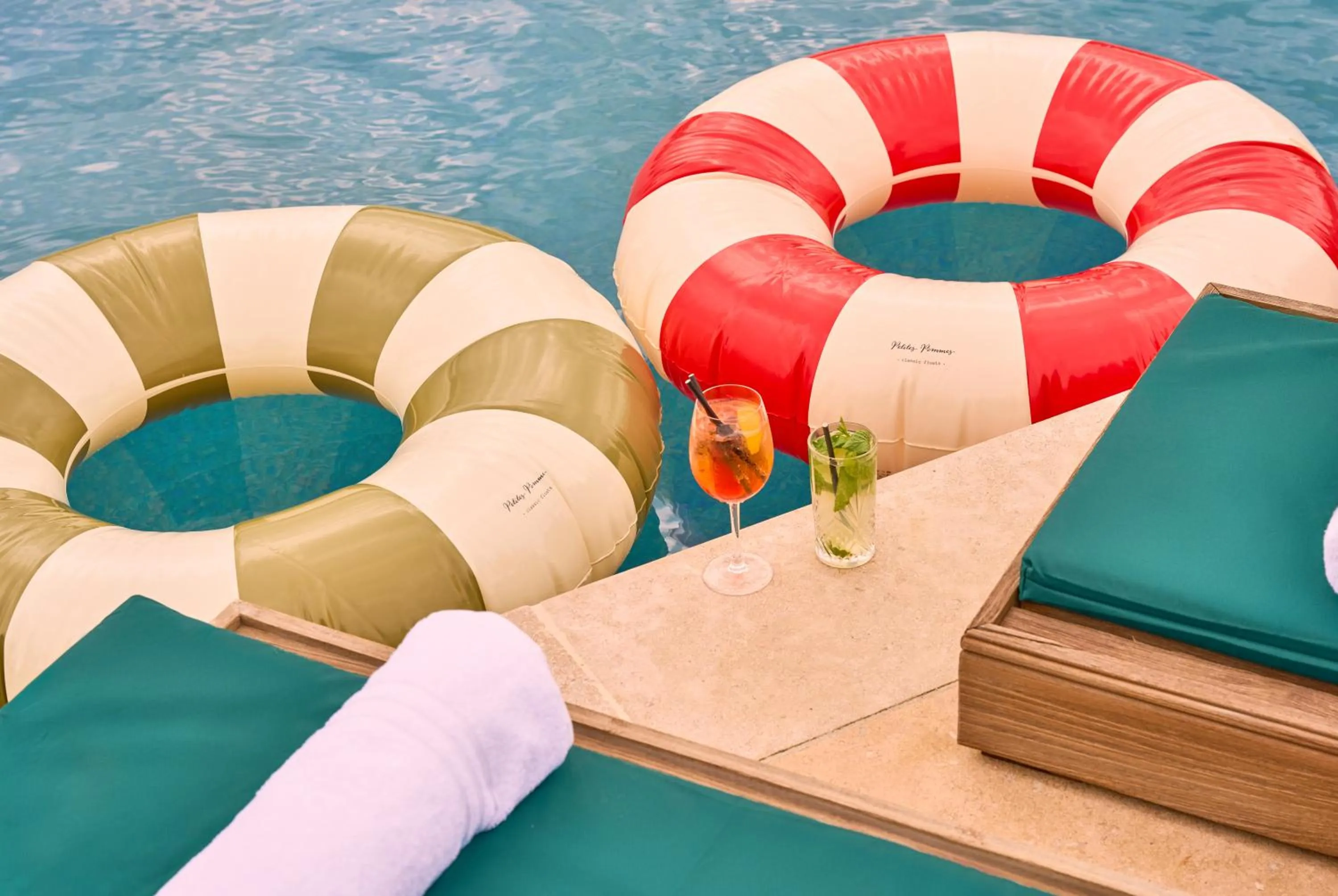 Pool view in The Barnsdale, Rutland