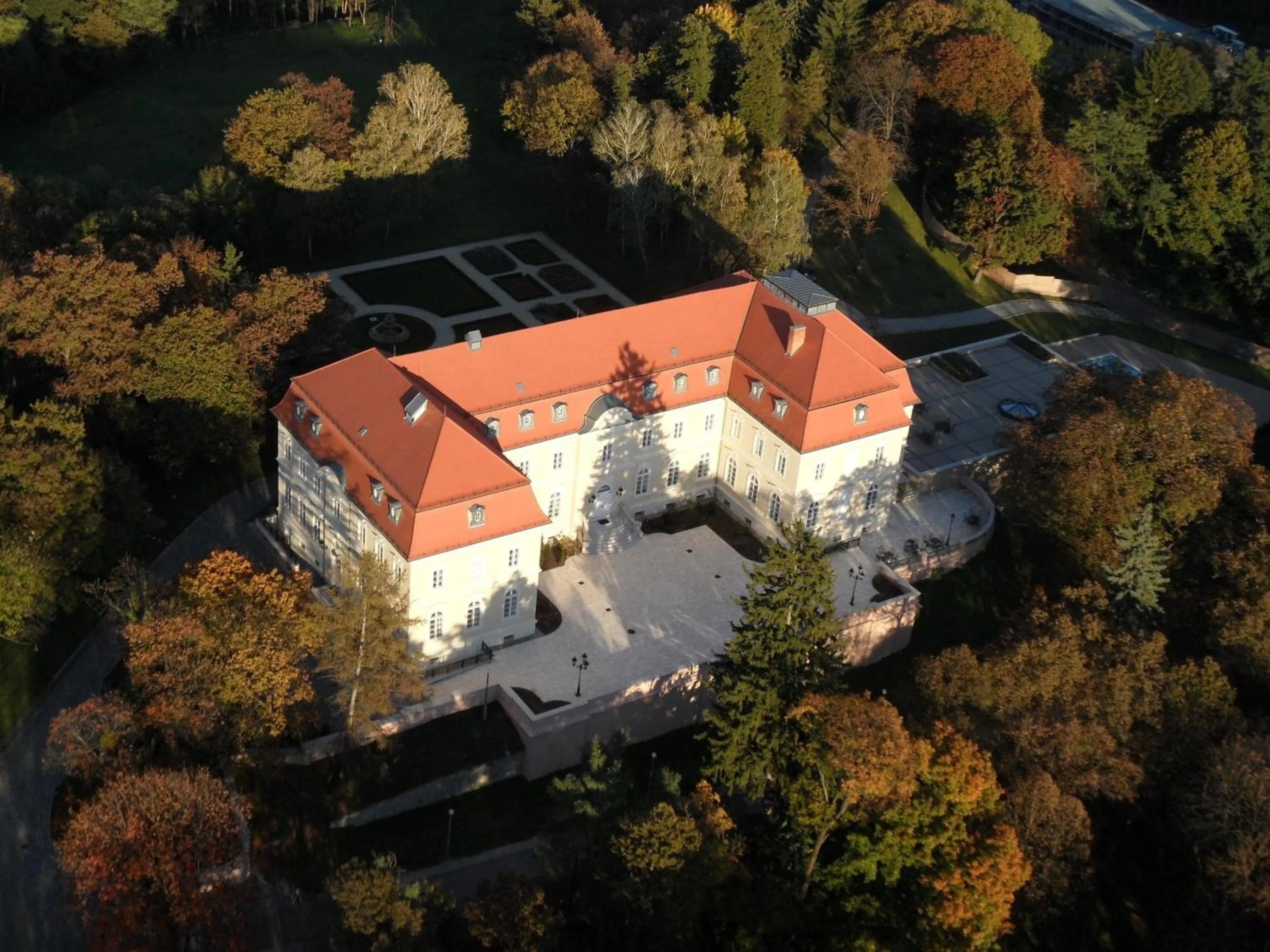 Bird's eye view in La Contessa Castle Hotel