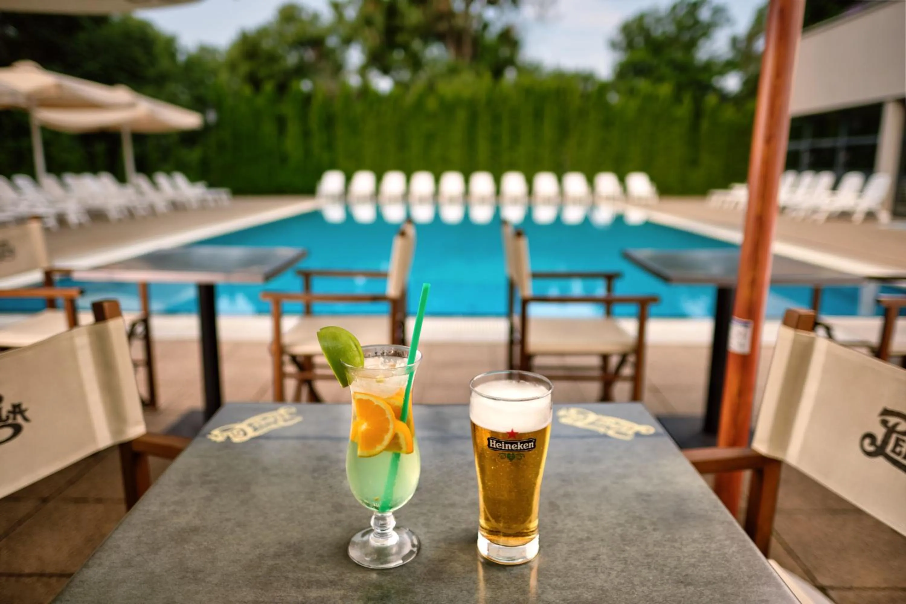 Swimming pool in La Contessa Castle Hotel