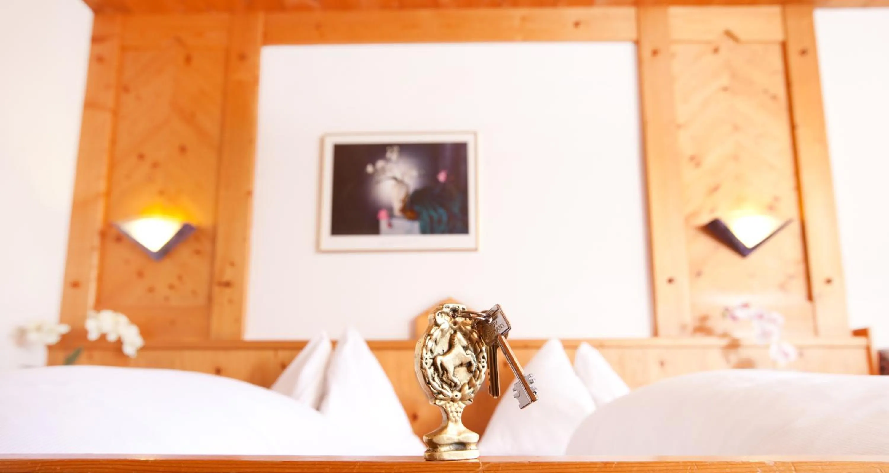 Decorative detail, Bed in Appartementhaus zum Holzknecht am See