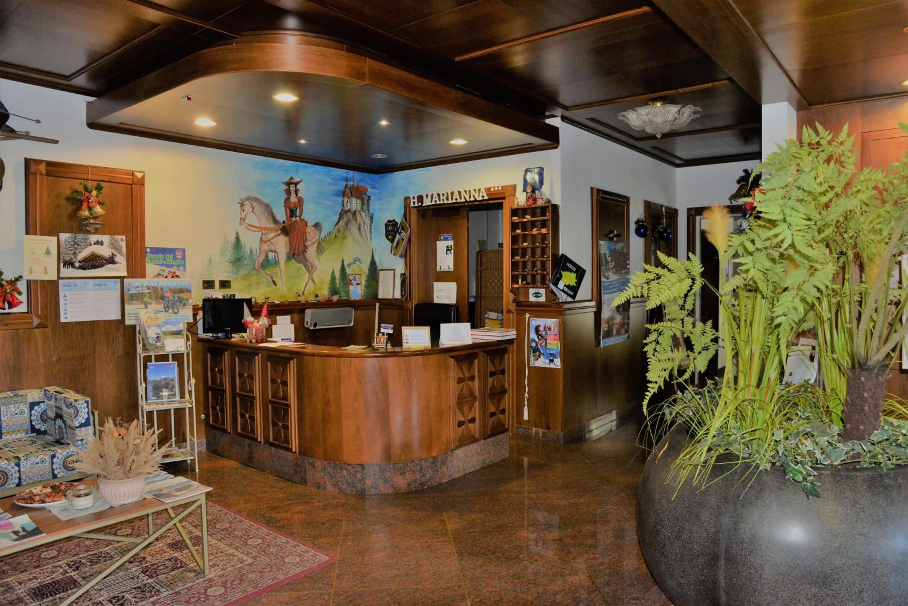 Seating area in Hotel Marianna