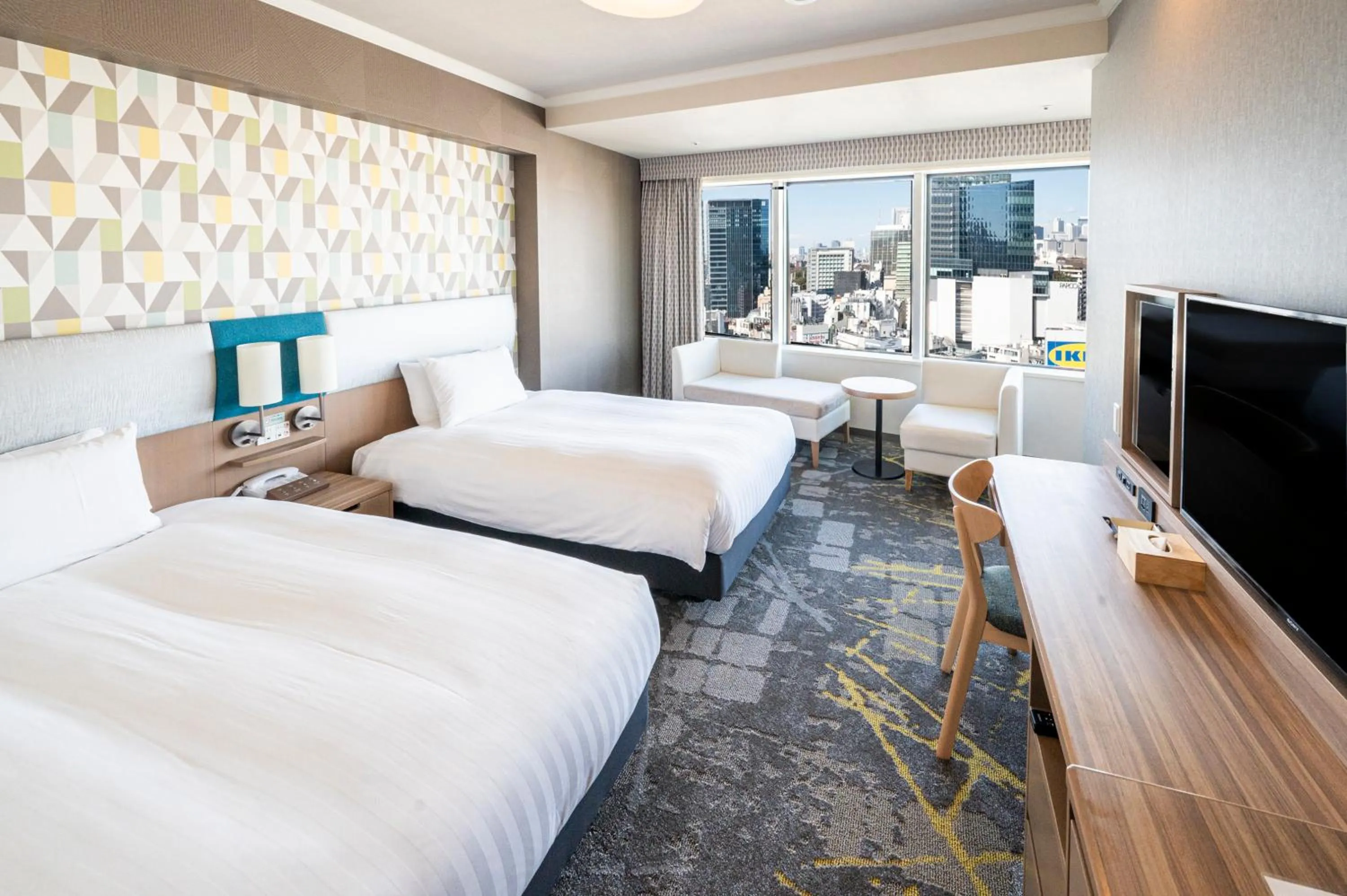 Bed in Shibuya Excel Hotel Tokyu