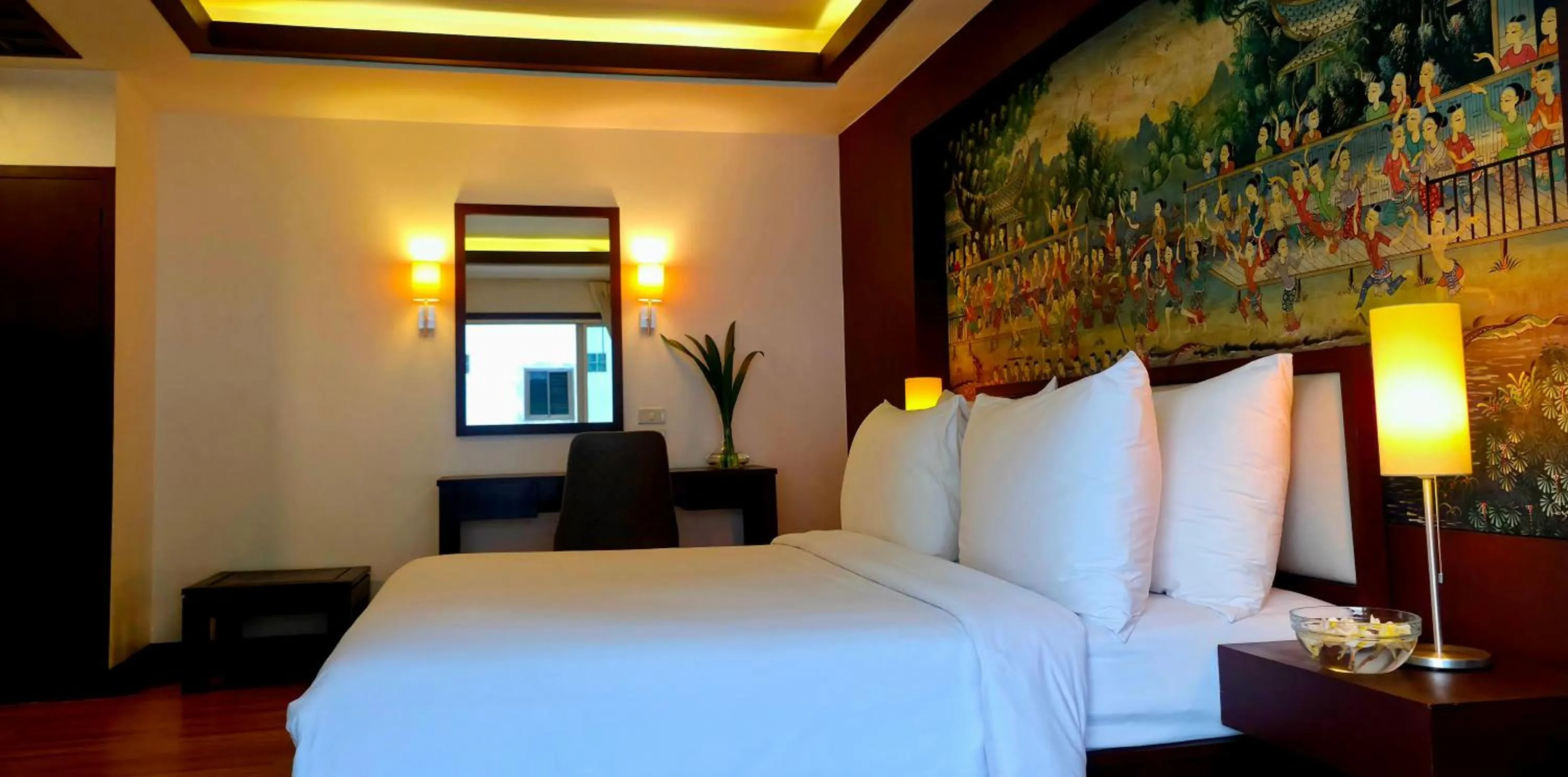 Bed in City Inn Vientiane