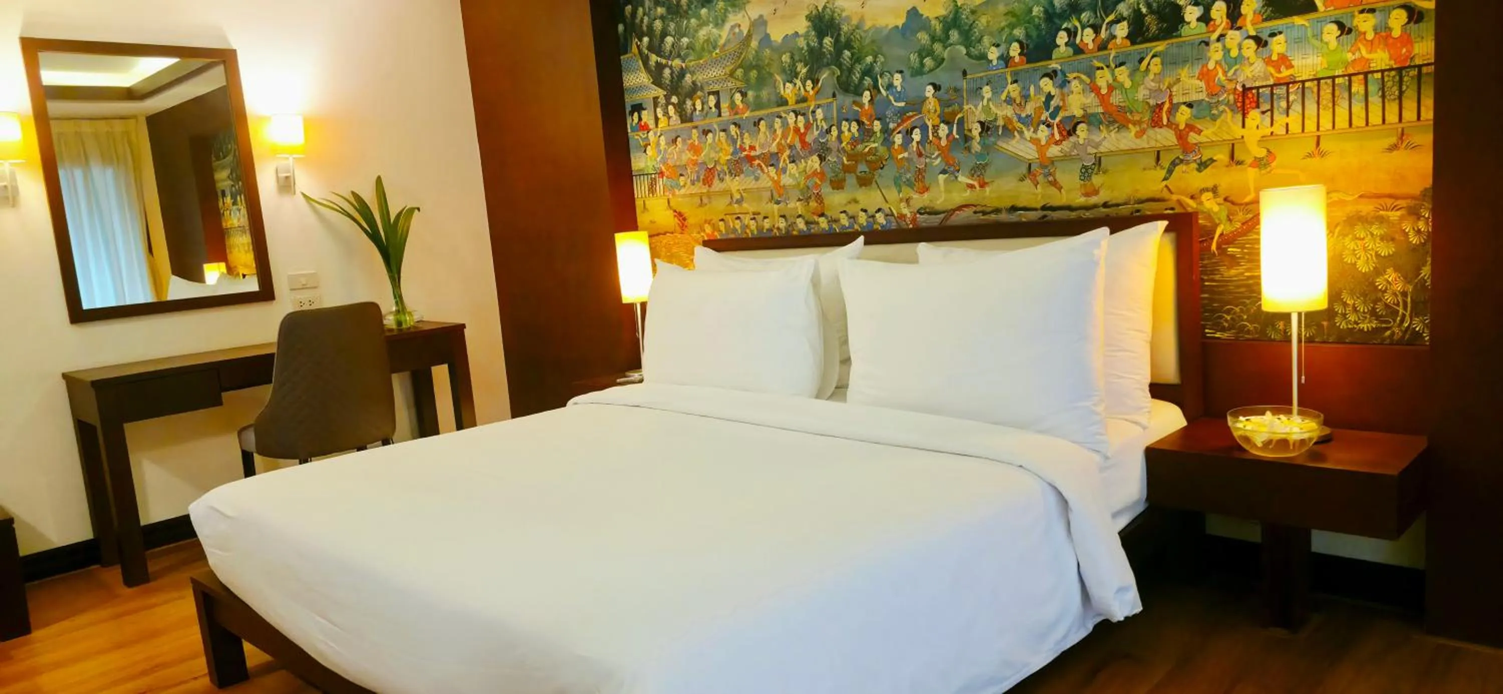 Bed in City Inn Vientiane