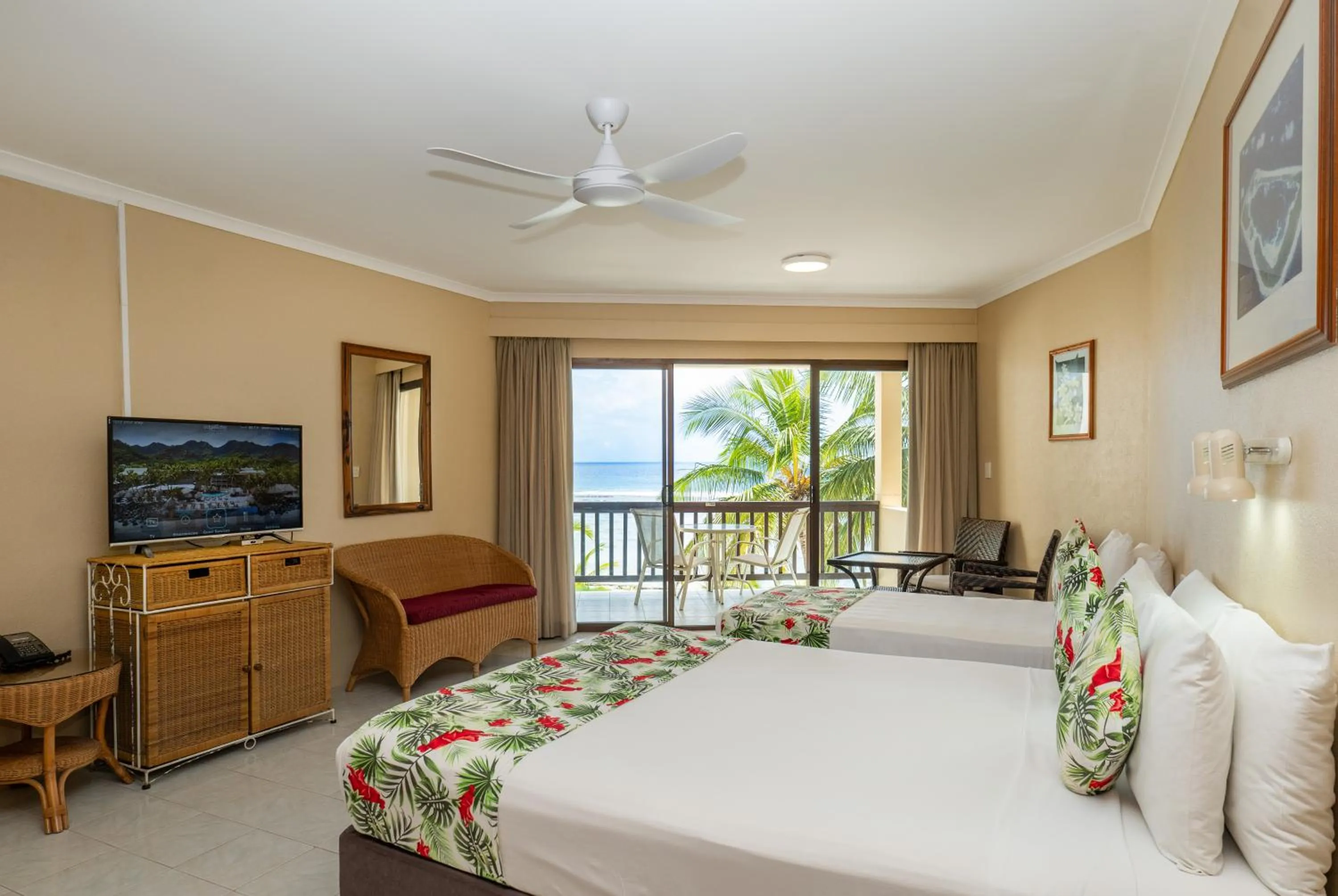 Bed in The Edgewater Resort & Spa