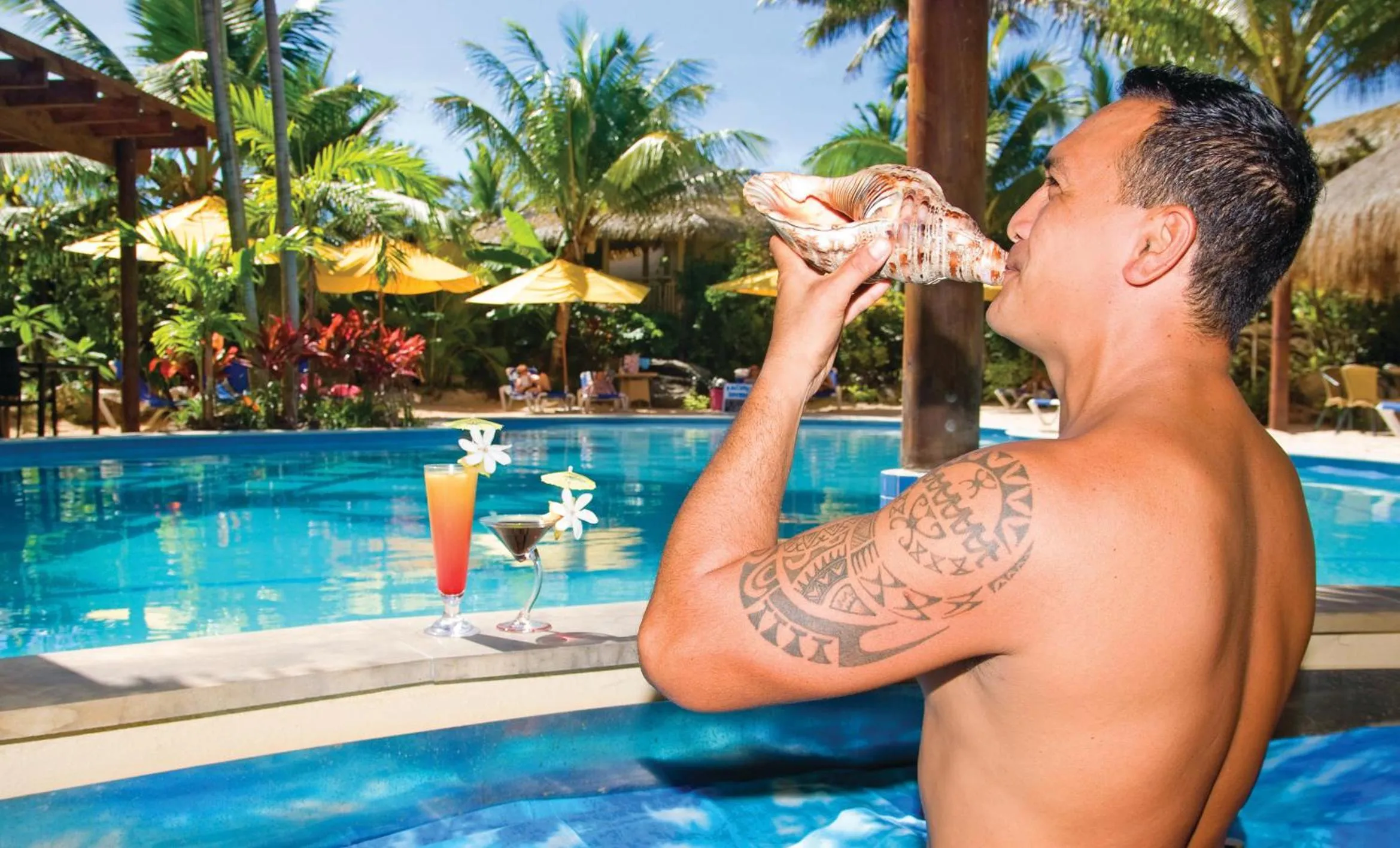 Lounge or bar in Sanctuary Rarotonga on the Beach (Adults Only)