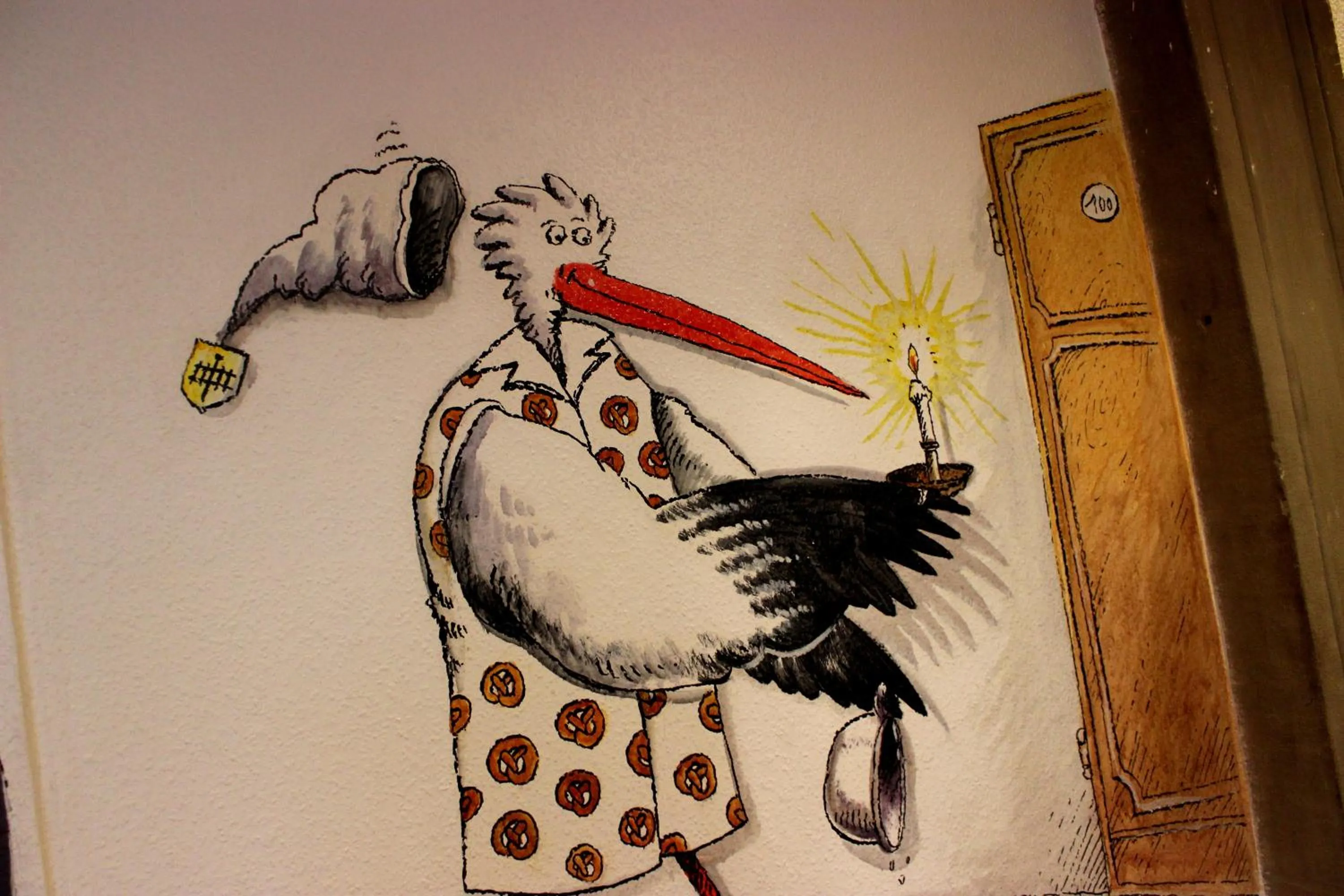 Lobby or reception in A la Maison Rouge Hôtel & Restaurant