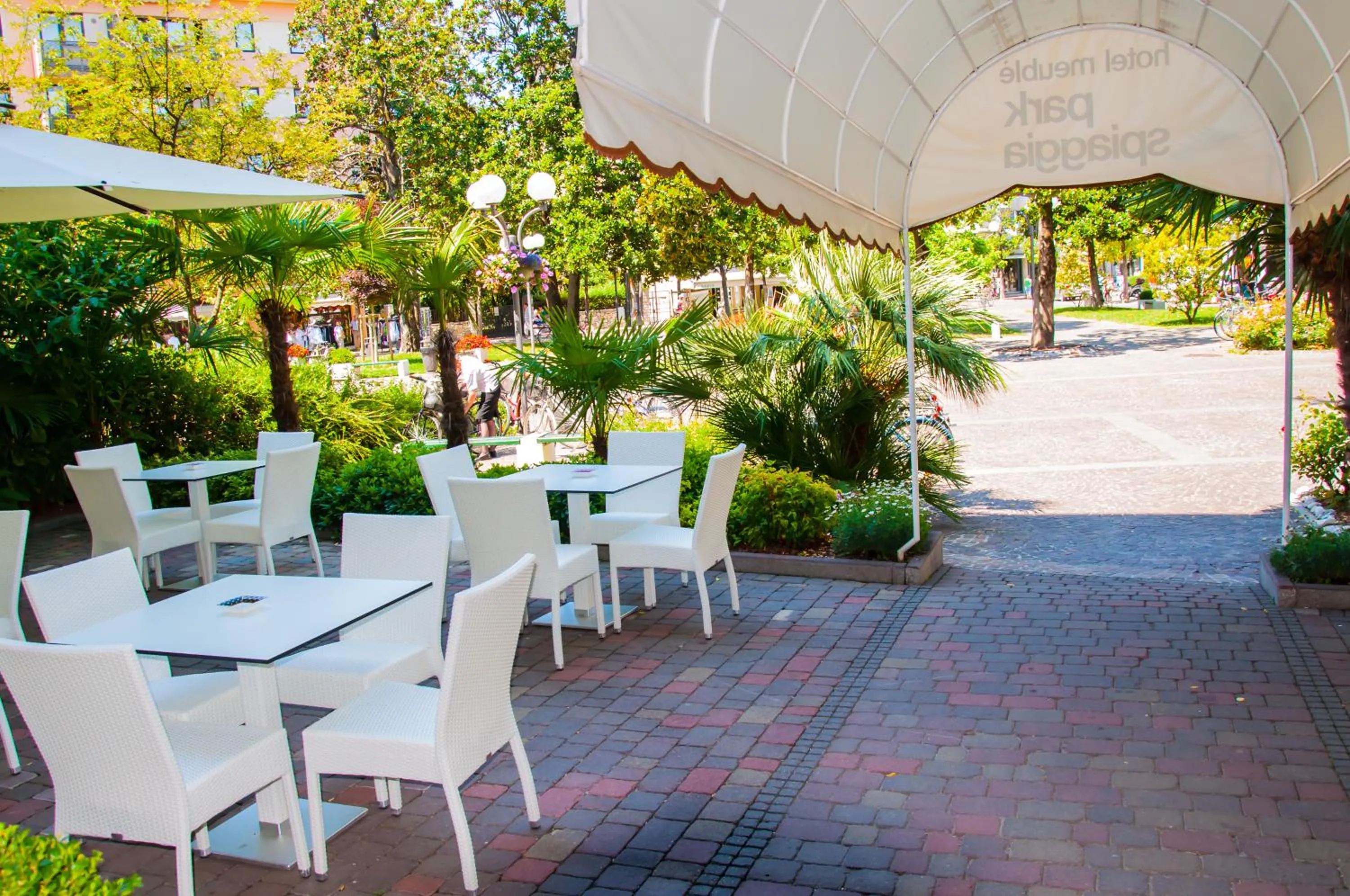 Patio in Hotel Park Spiaggia