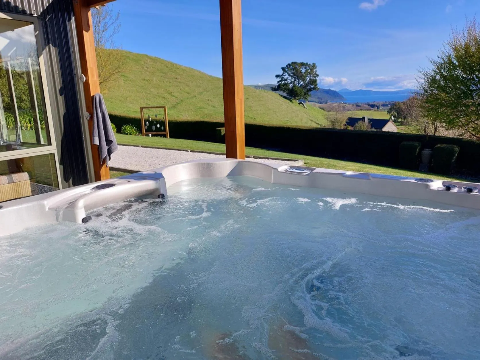 Hot Tub in Country Lodge Kinloch