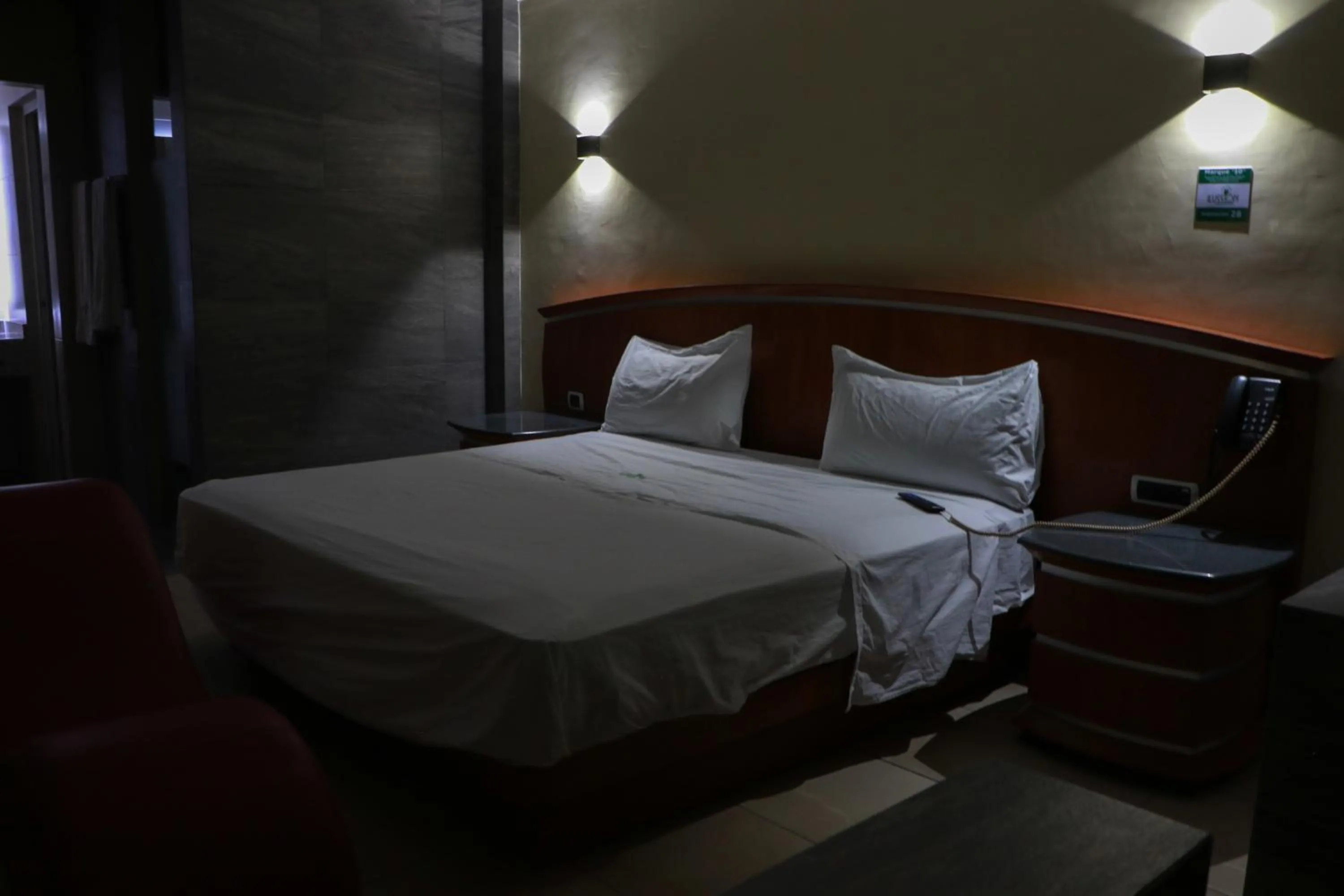 Bed in Autohotel Ilussion