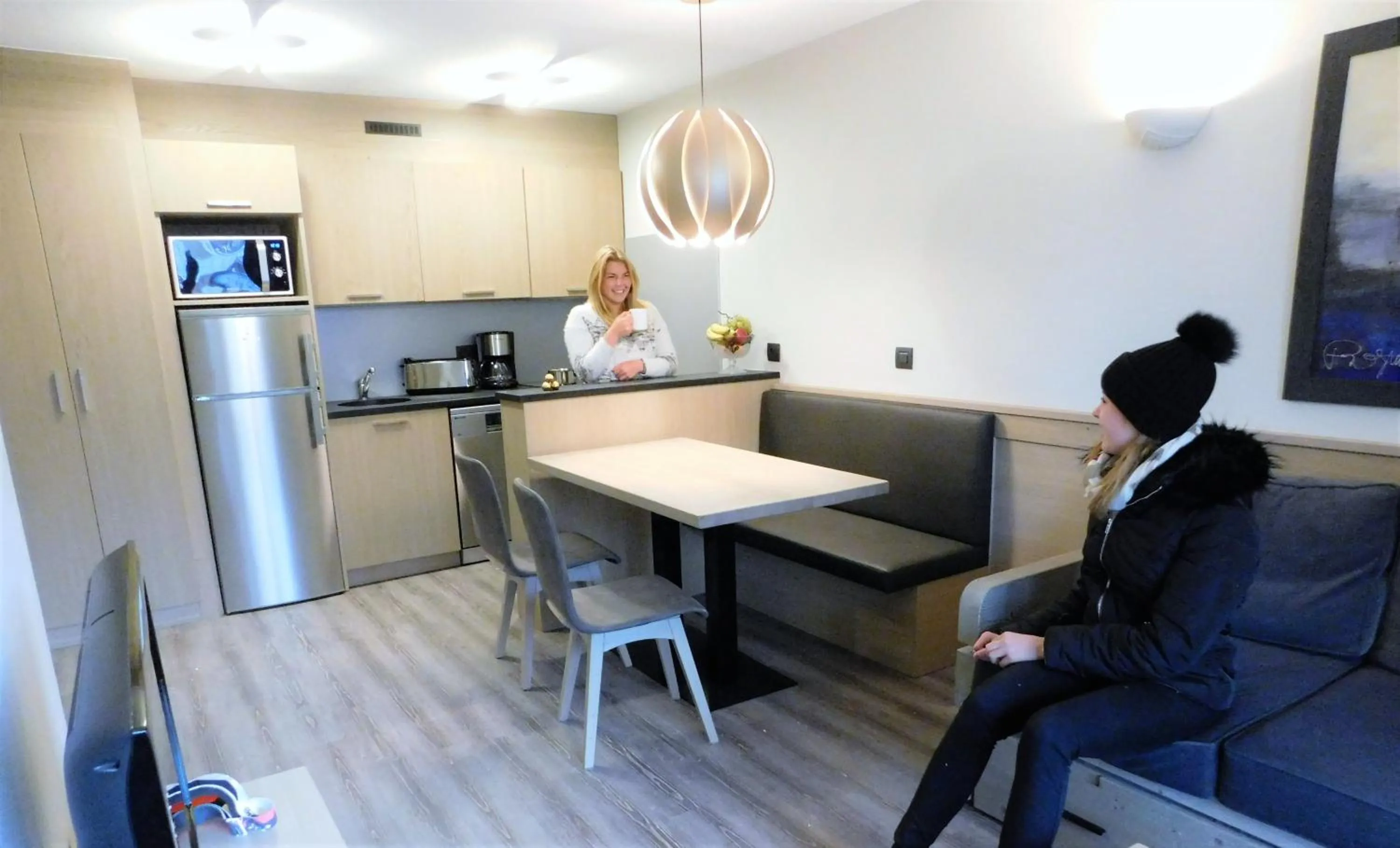 Kitchen or kitchenette in Résidences Village Montana by Village Montana