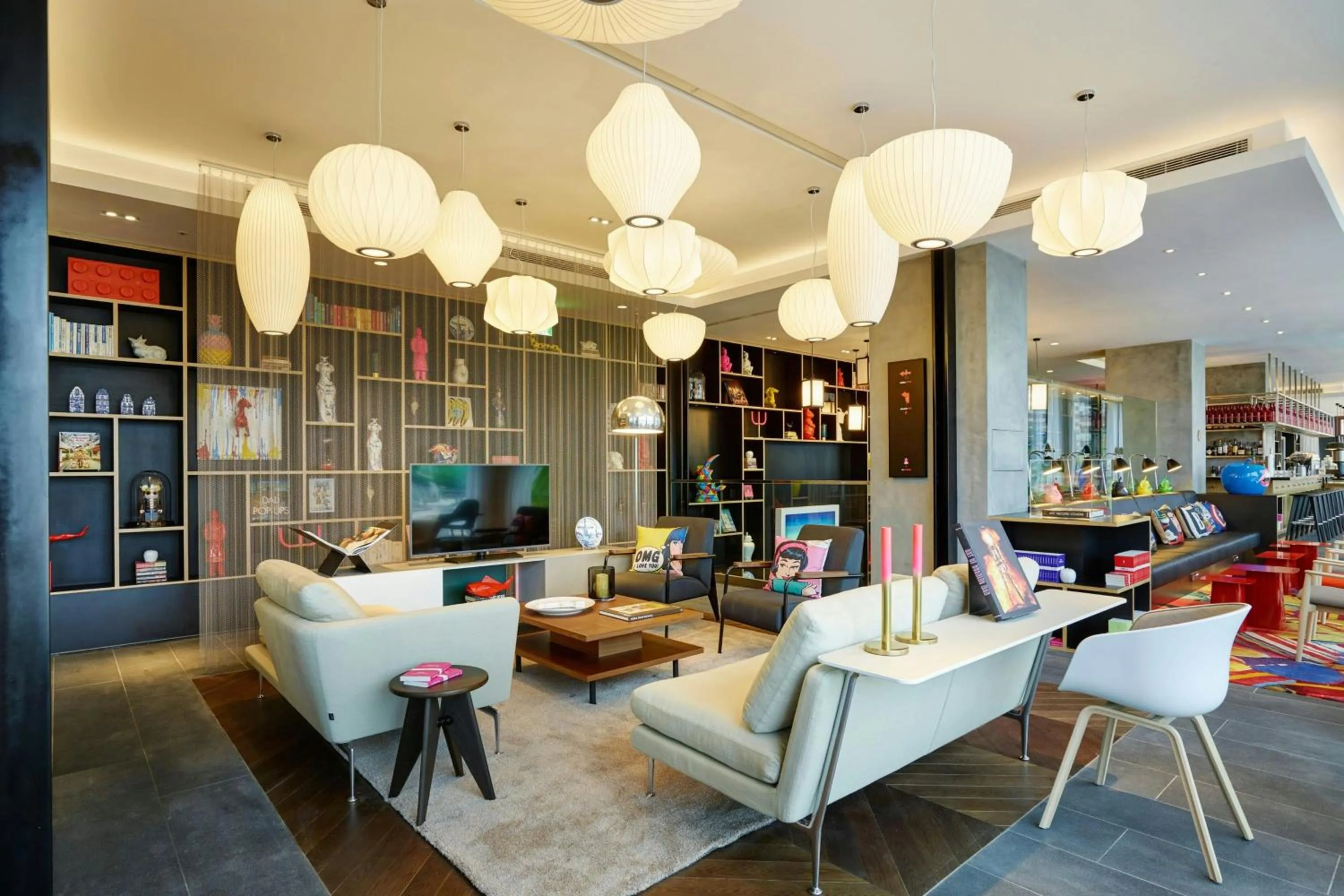 Lobby or reception in citizenM Taipei North Gate