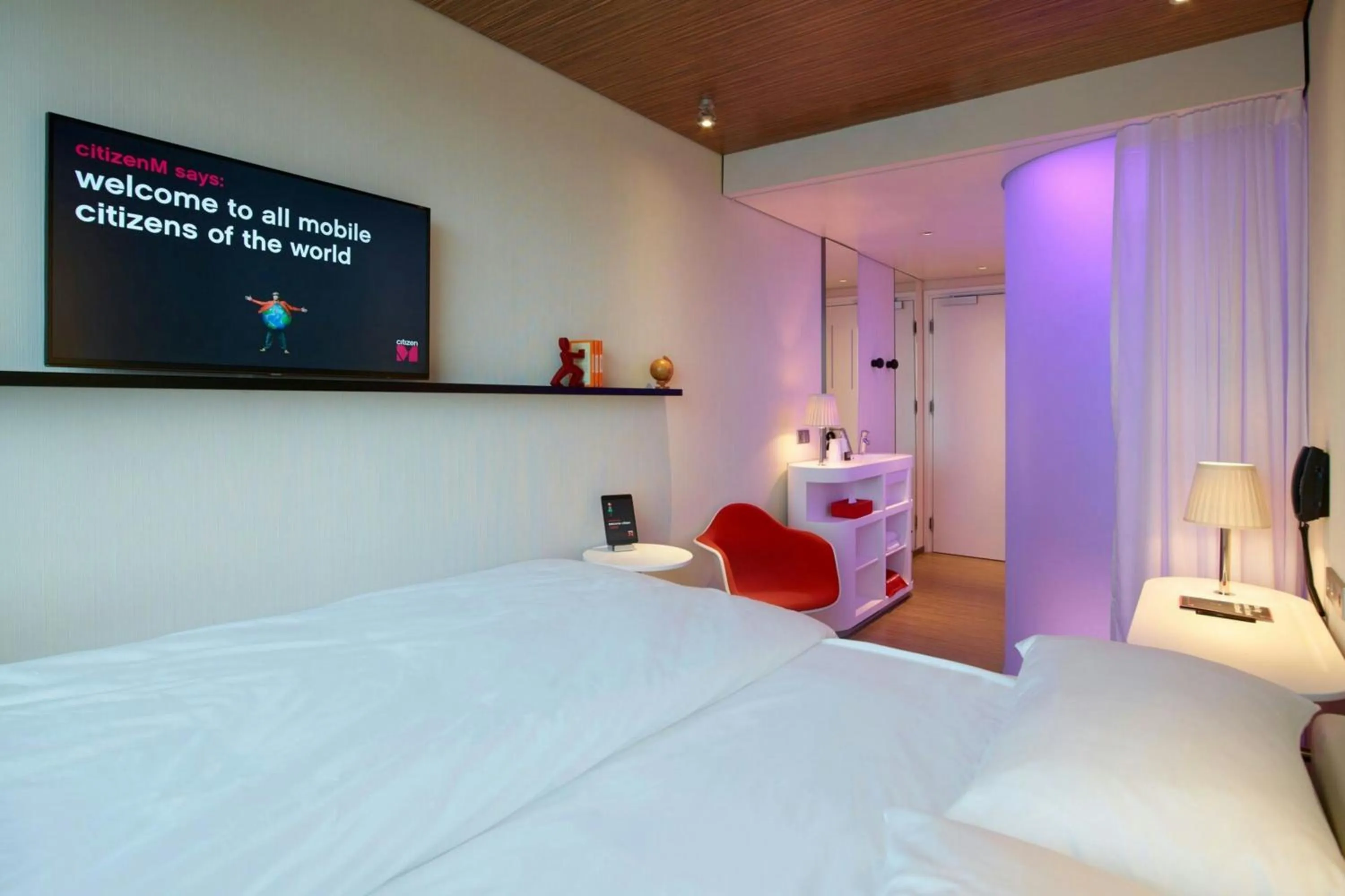 Bedroom, Bed in citizenM Taipei North Gate