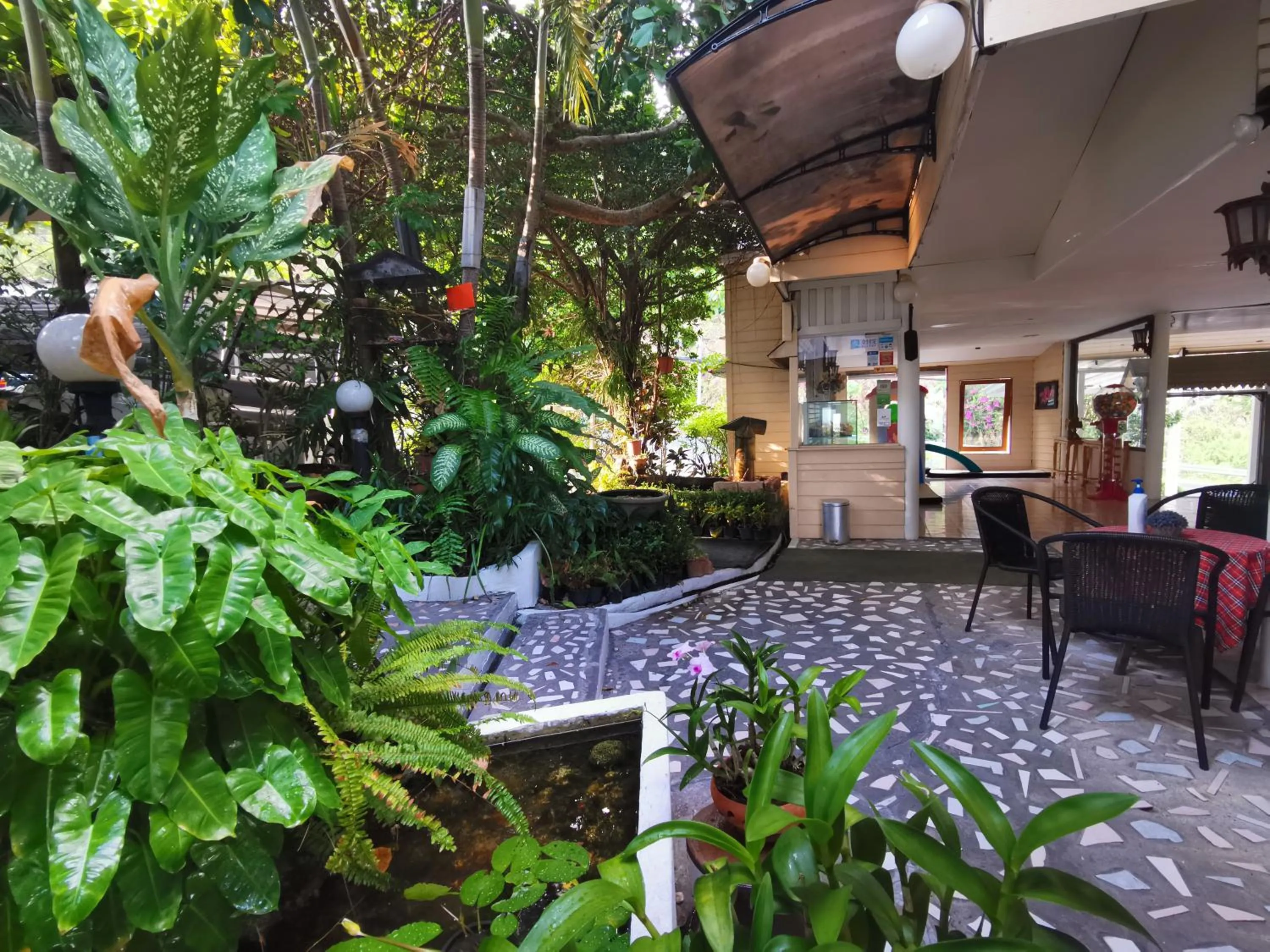 Patio in On The Hill Karon Resort