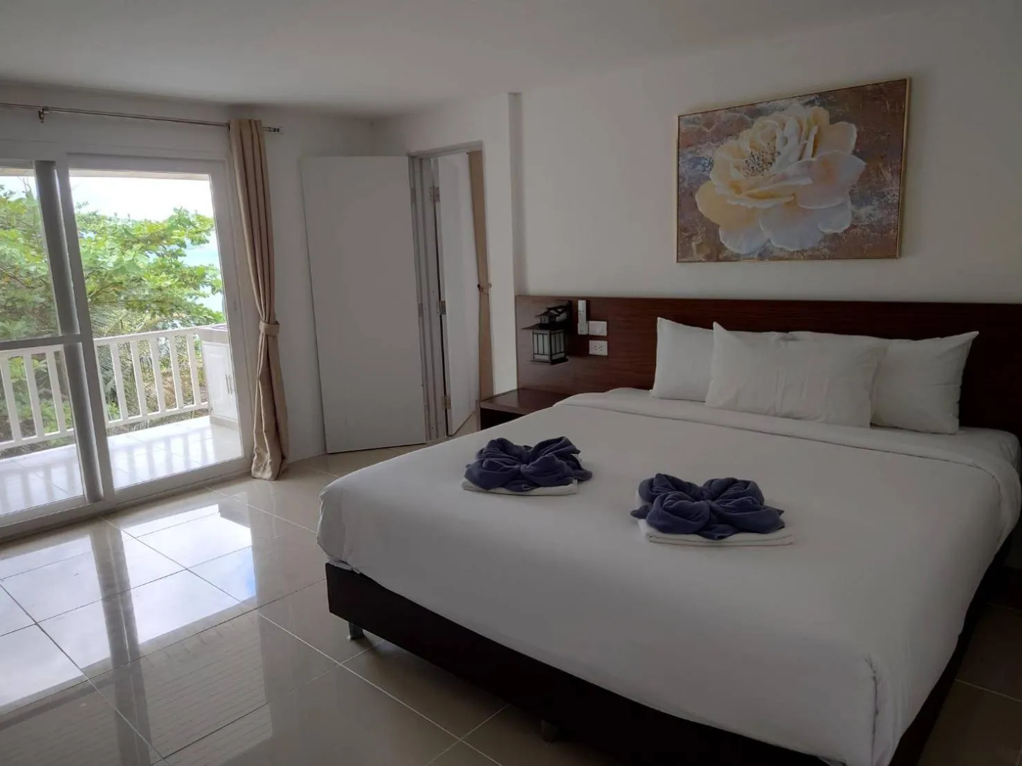 Bedroom, Bed in On The Hill Karon Resort