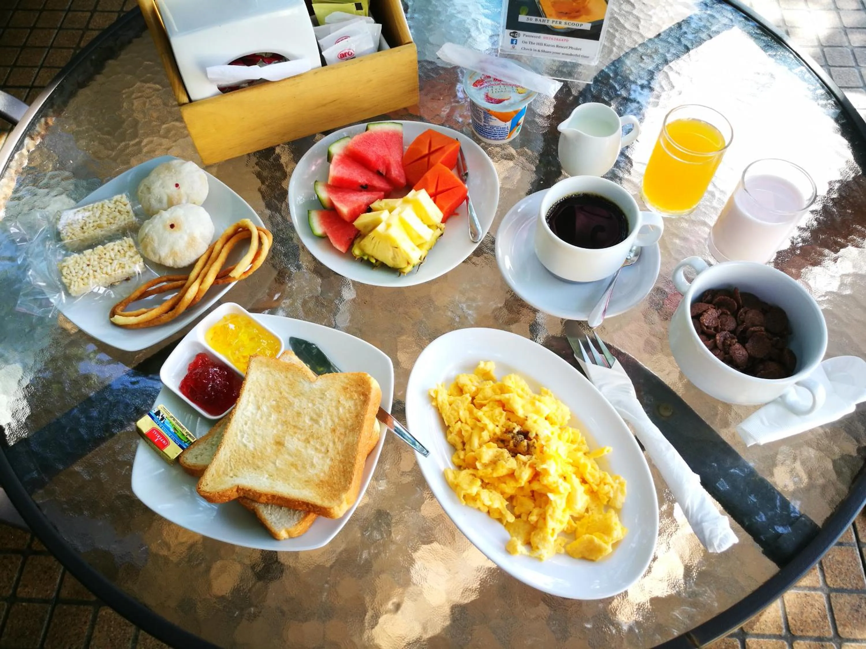 Breakfast in On The Hill Karon Resort