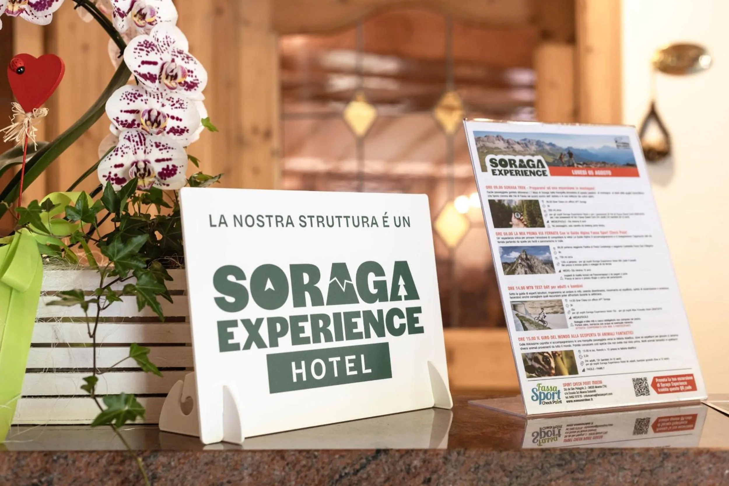 Natural landscape in Wellness Hotel Dolomia