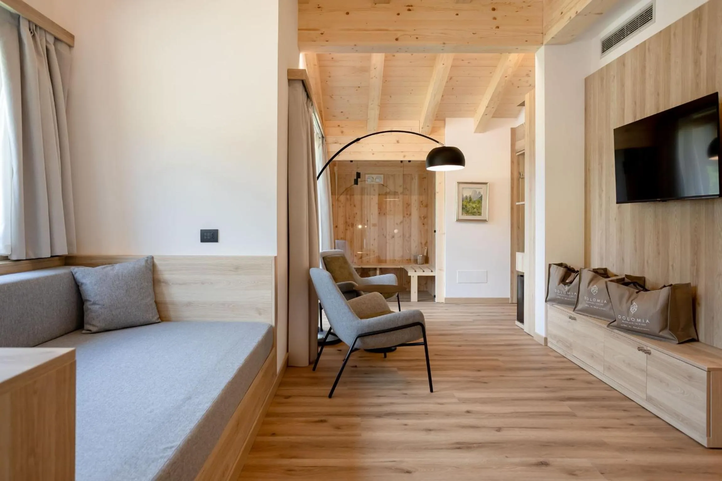 Sauna in Wellness Hotel Dolomia