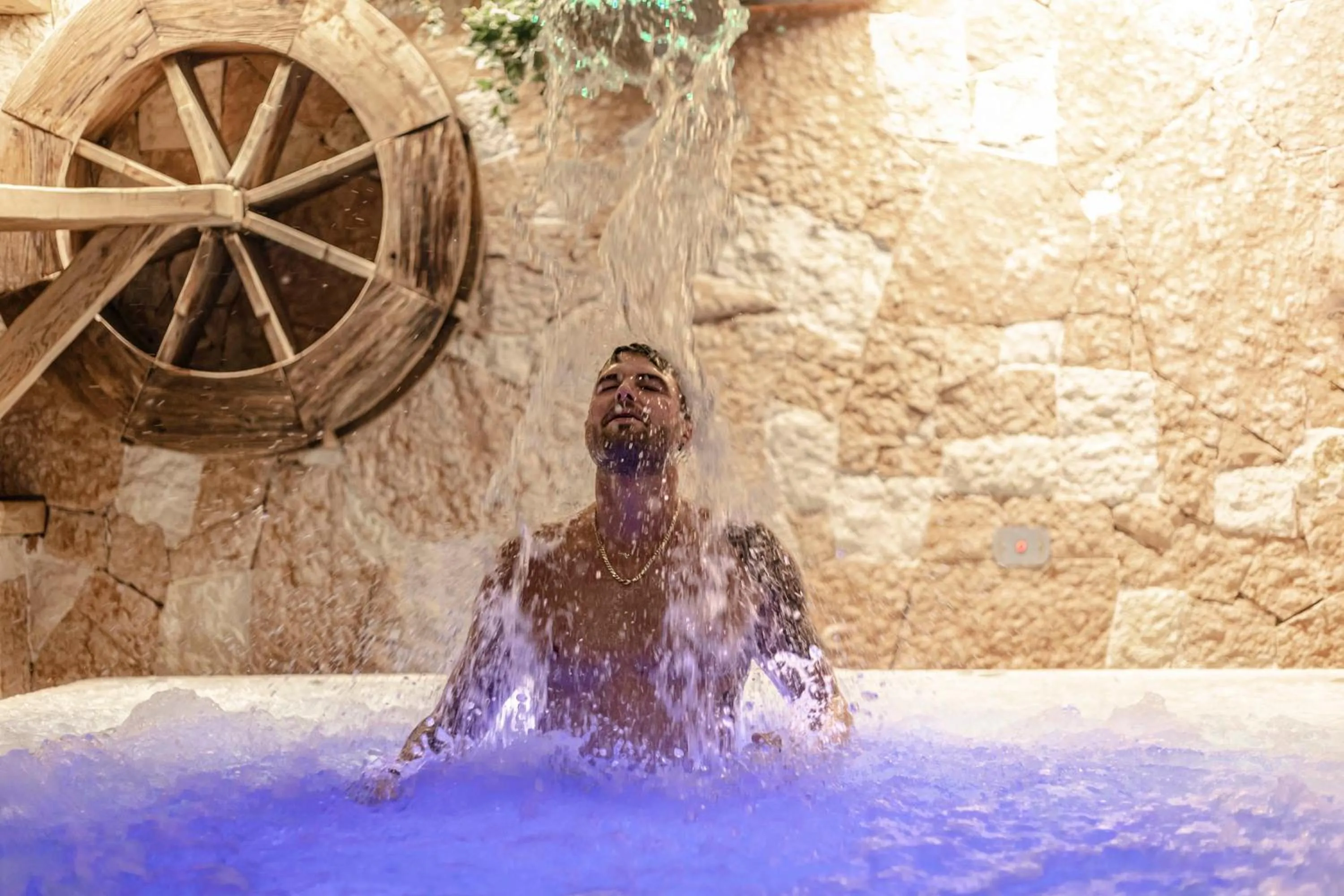 Hot Tub in Wellness Hotel Dolomia