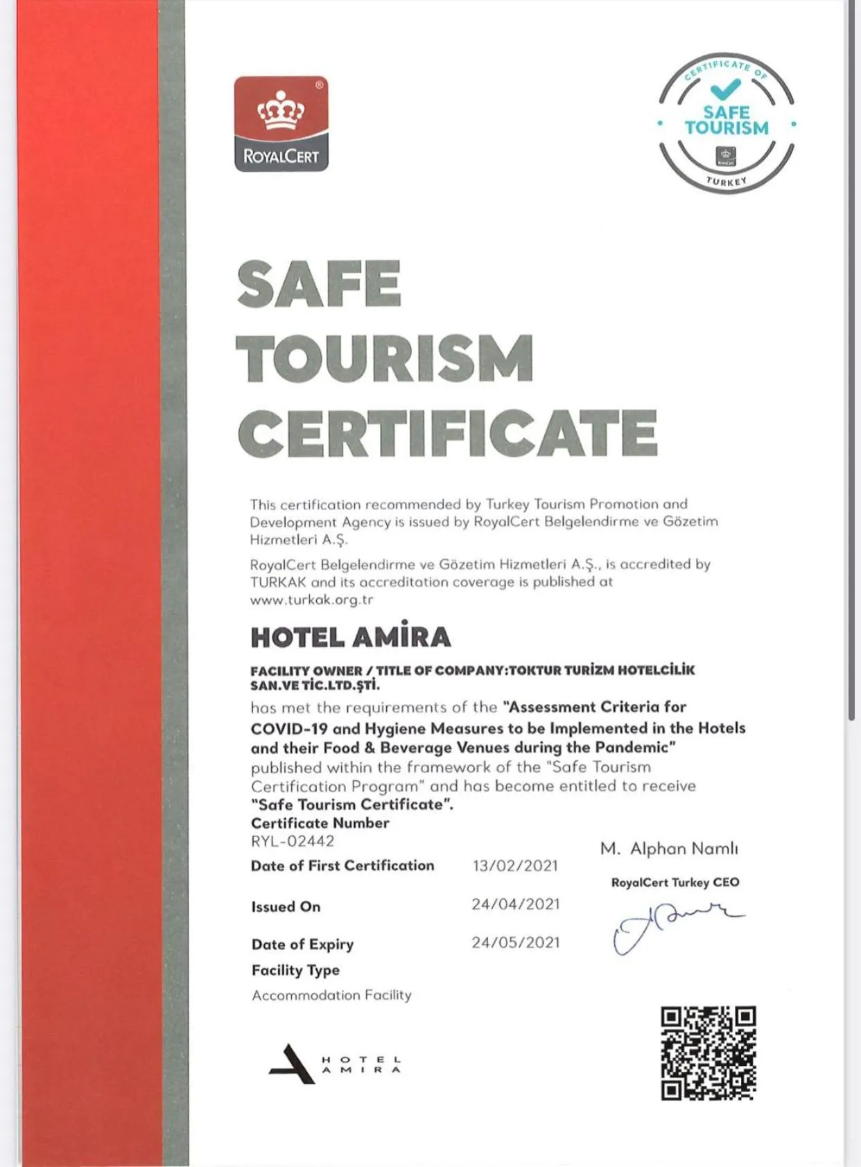 Property building in Hotel Amira Istanbul