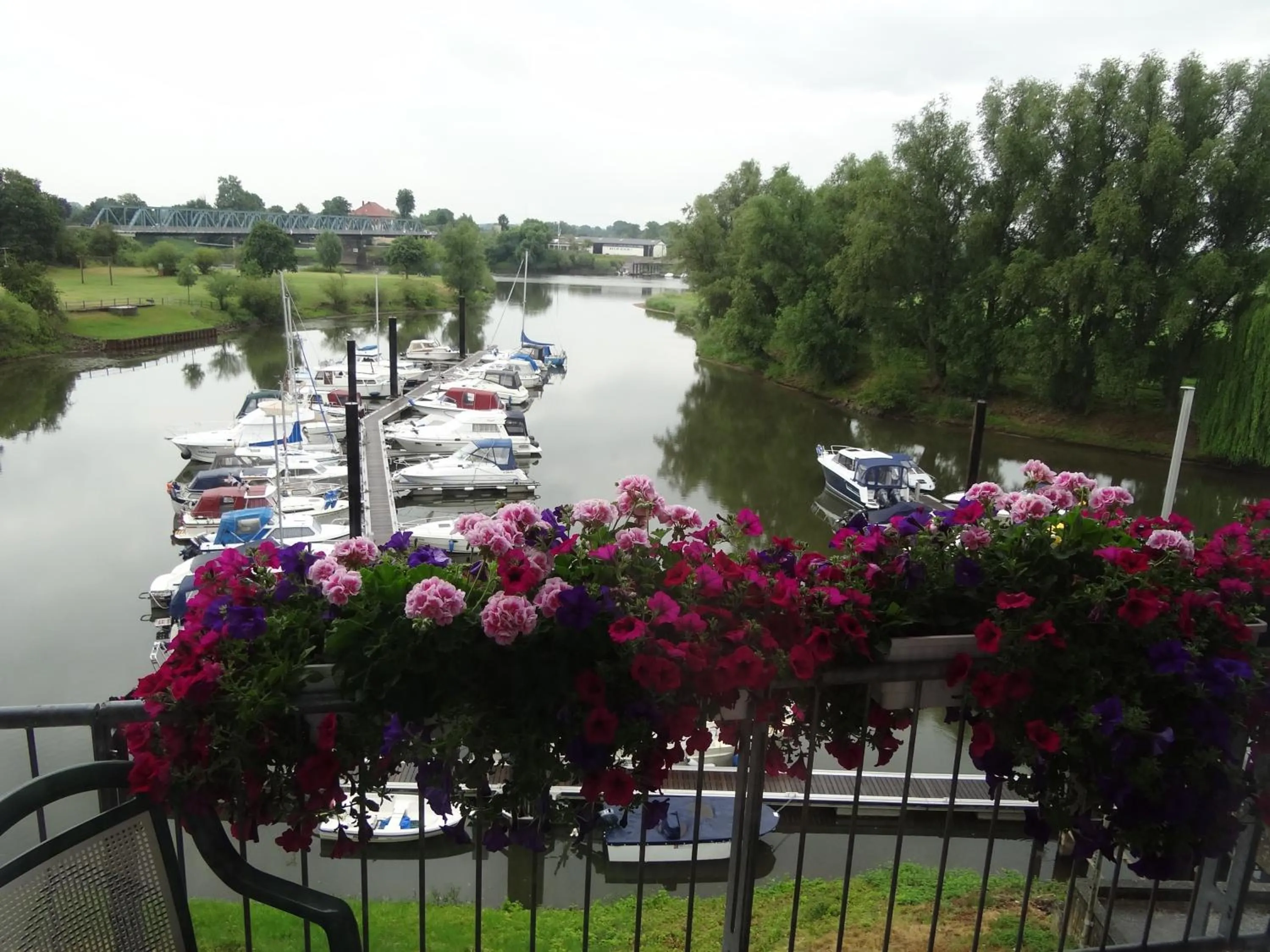 River view in Hotel Restaurant Bootshaus