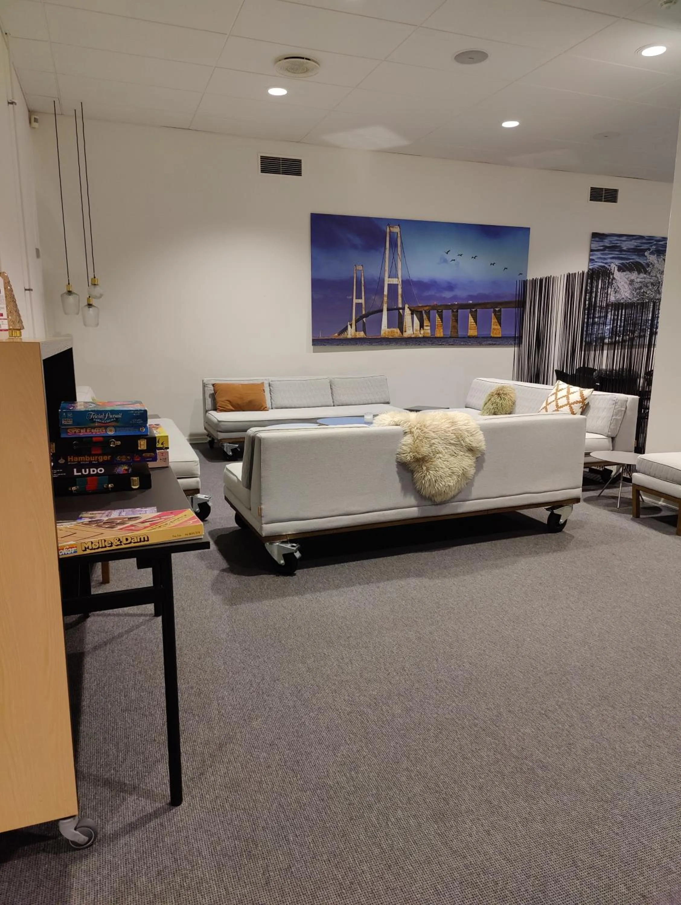 Communal lounge/ TV room in Storebælt Sinatur Hotel & Konference