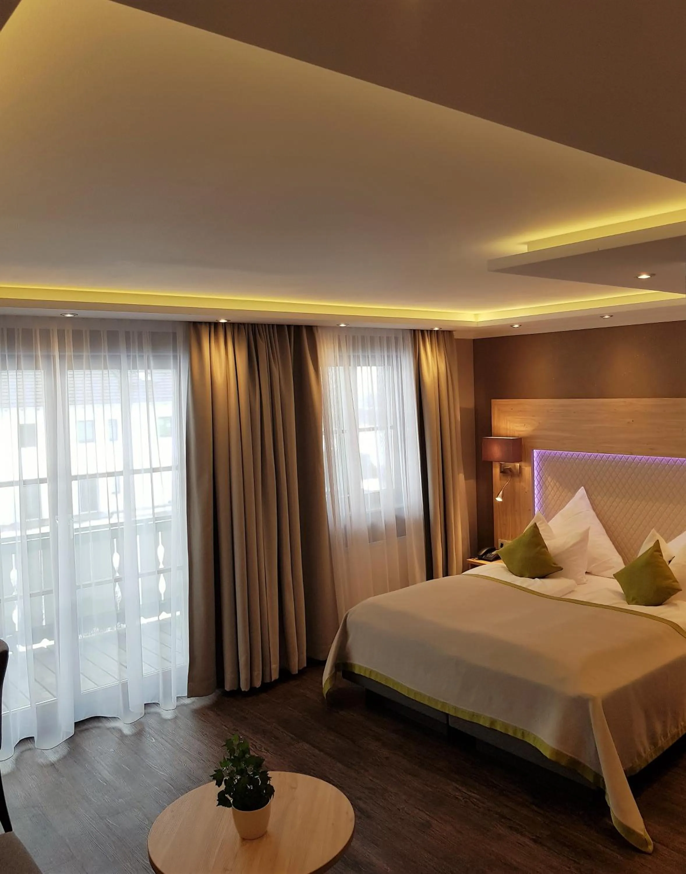 Bed in Apparthotel Garni Superior Simsseeblick