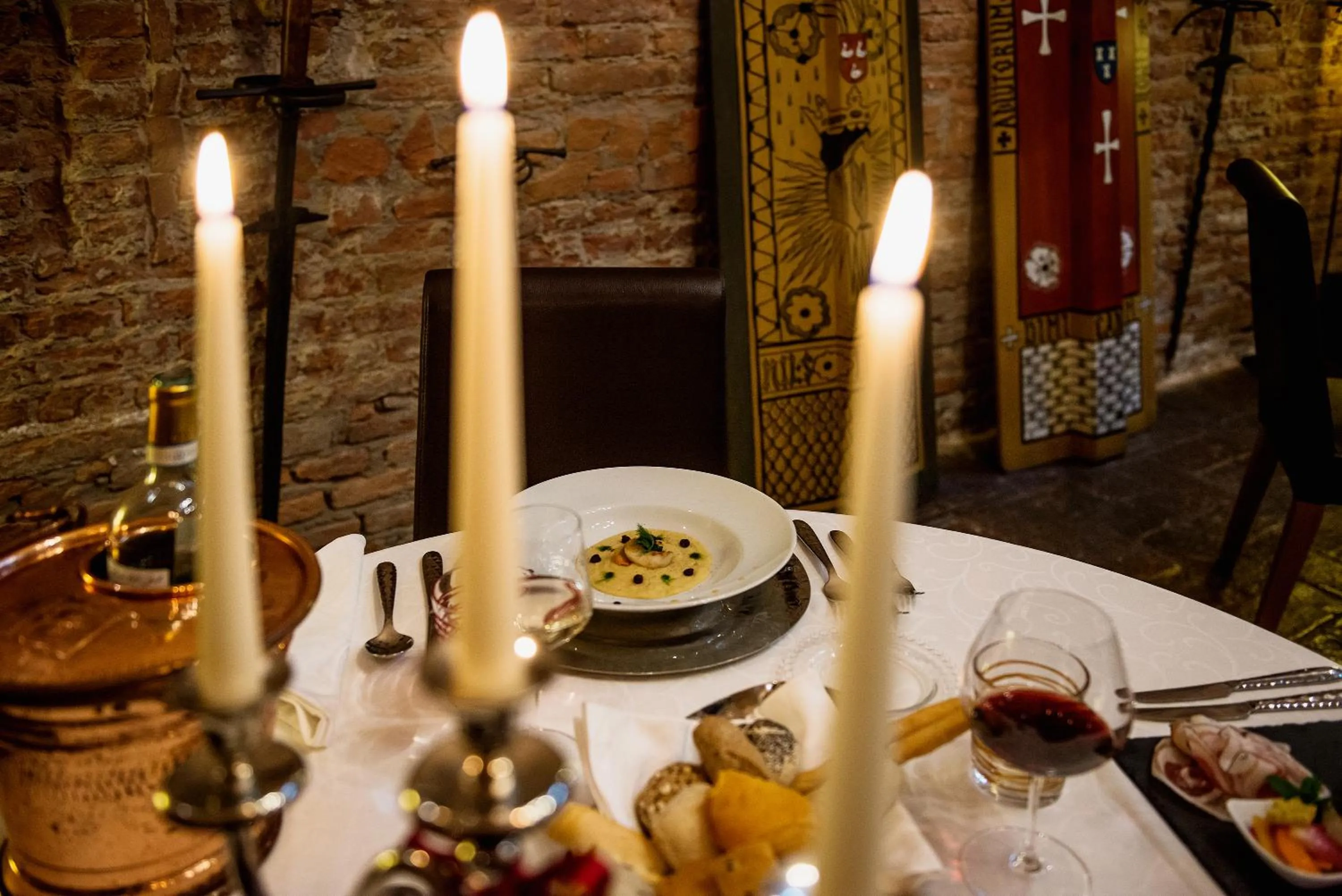 Dinner in Relais Castello Bevilacqua