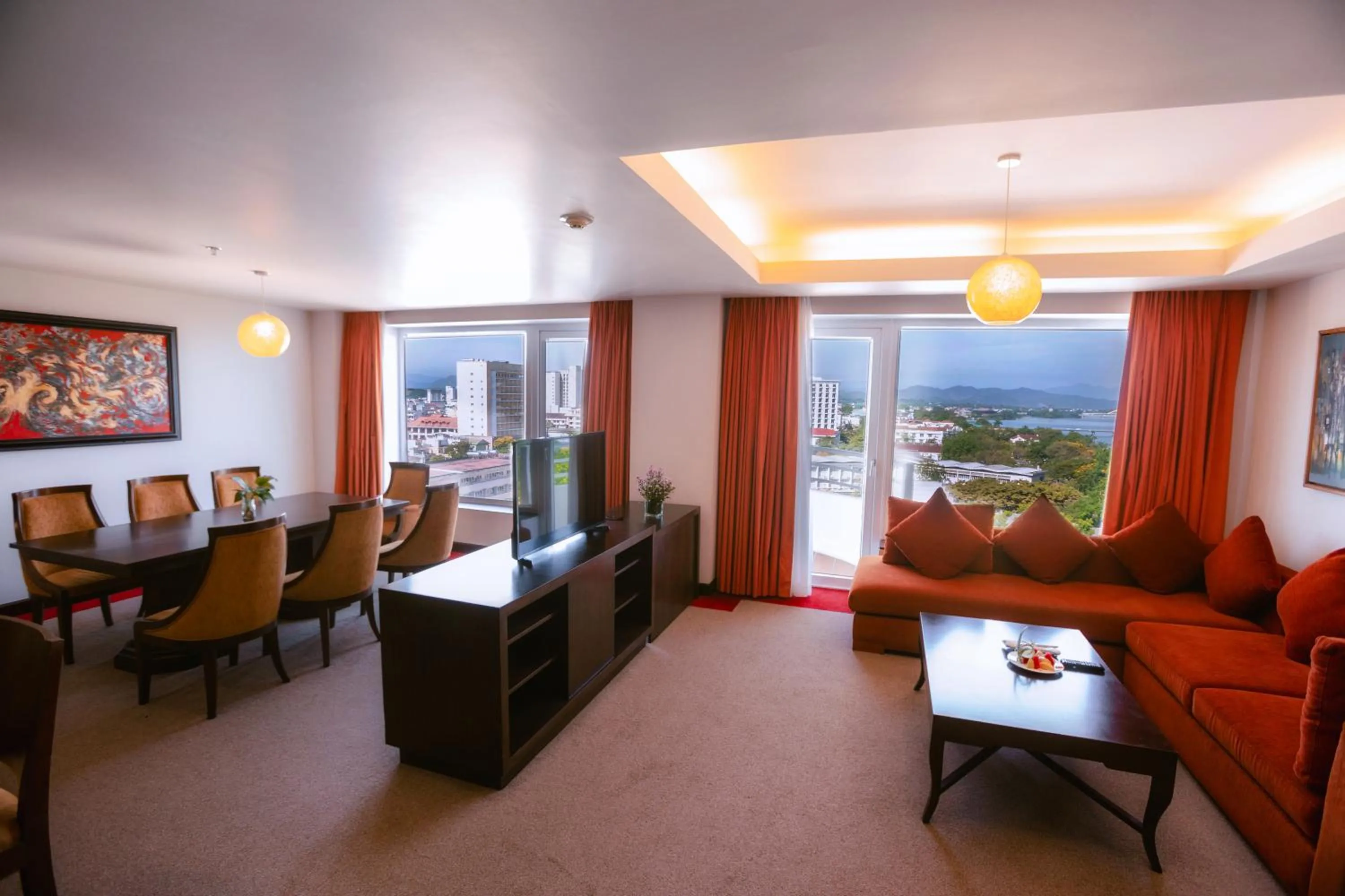 Living room in Muong Thanh Holiday Hue Hotel