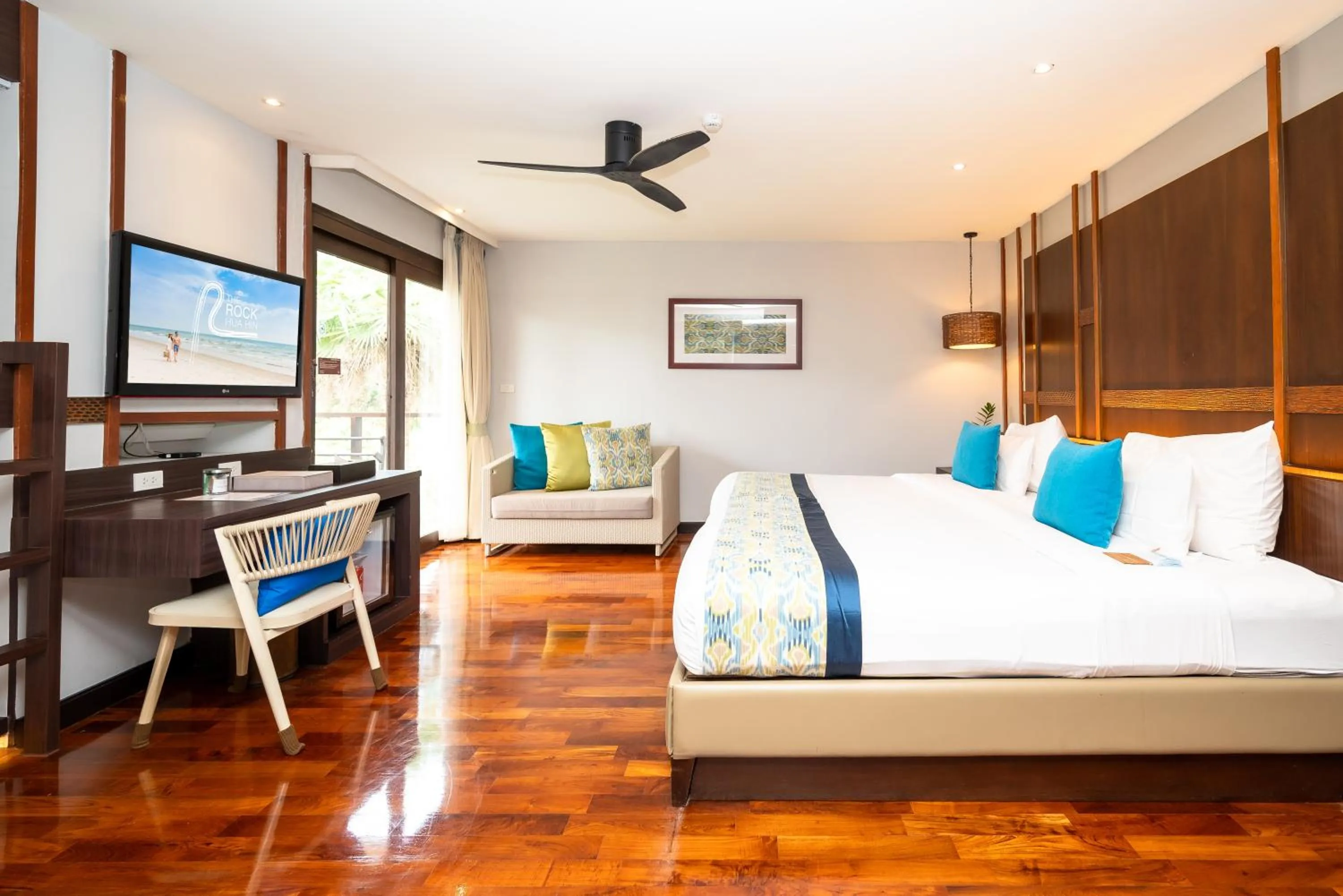 Bed in The Rock Hua Hin Beachfront Spa Resort