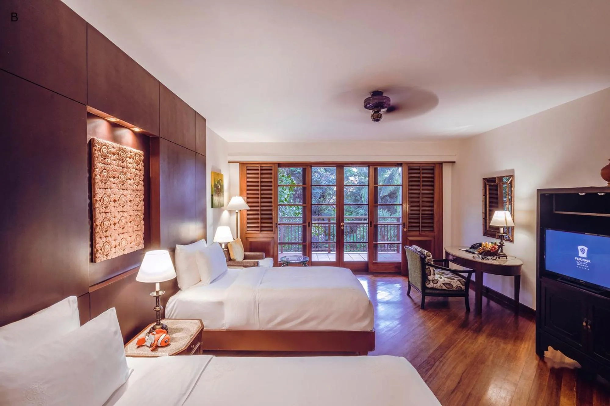 Bed in Furama Resort Danang