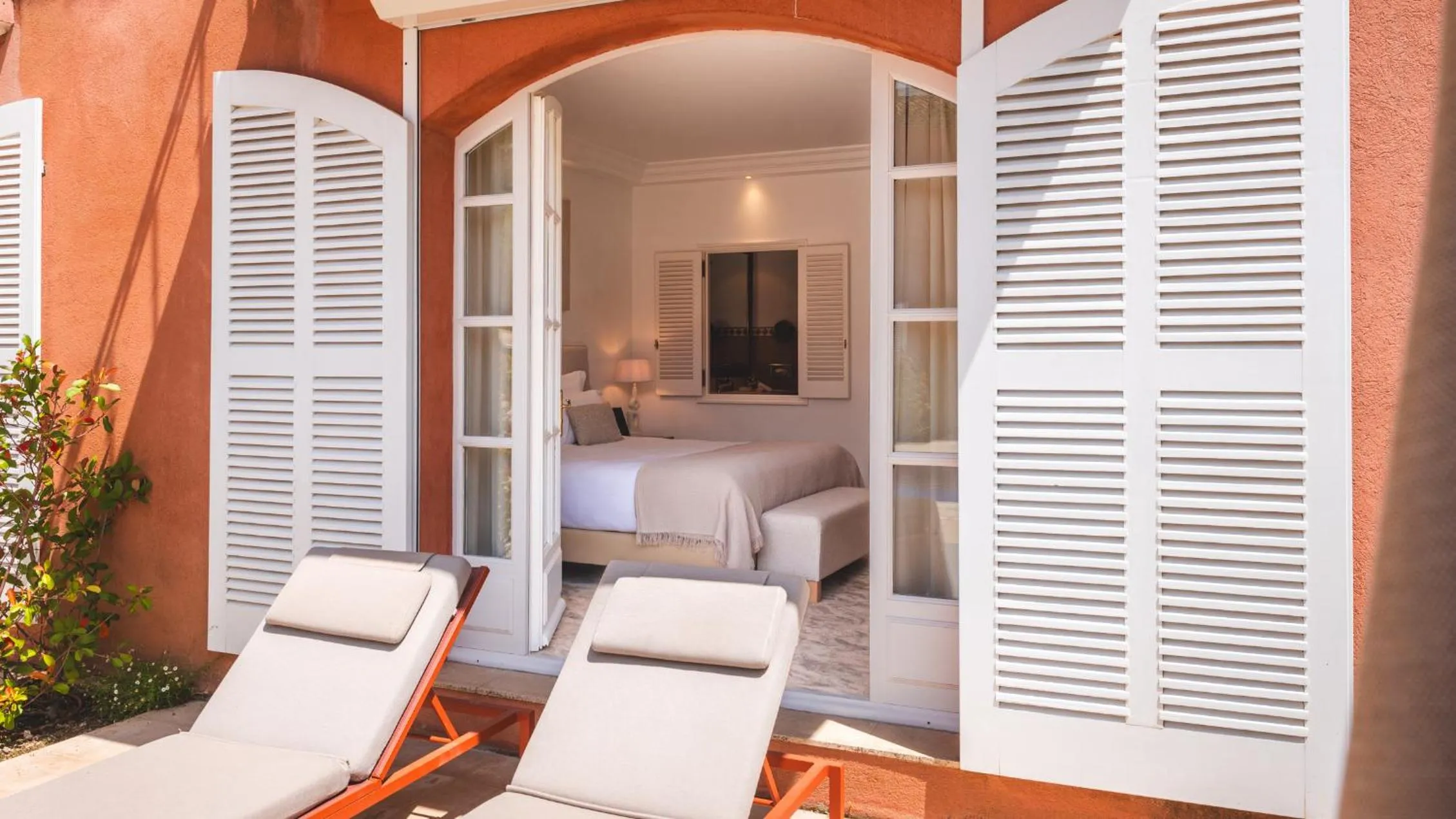 Patio, Bed in Domaine de l'Astragale