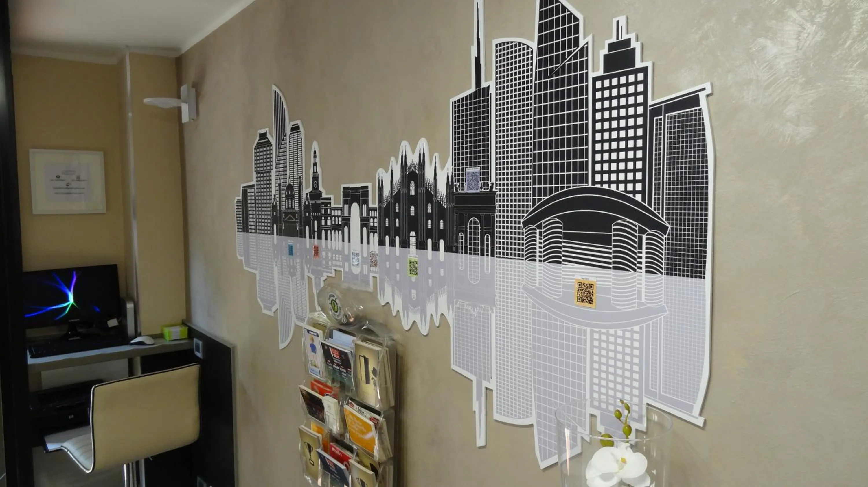 Decorative detail in Hotel Piacenza