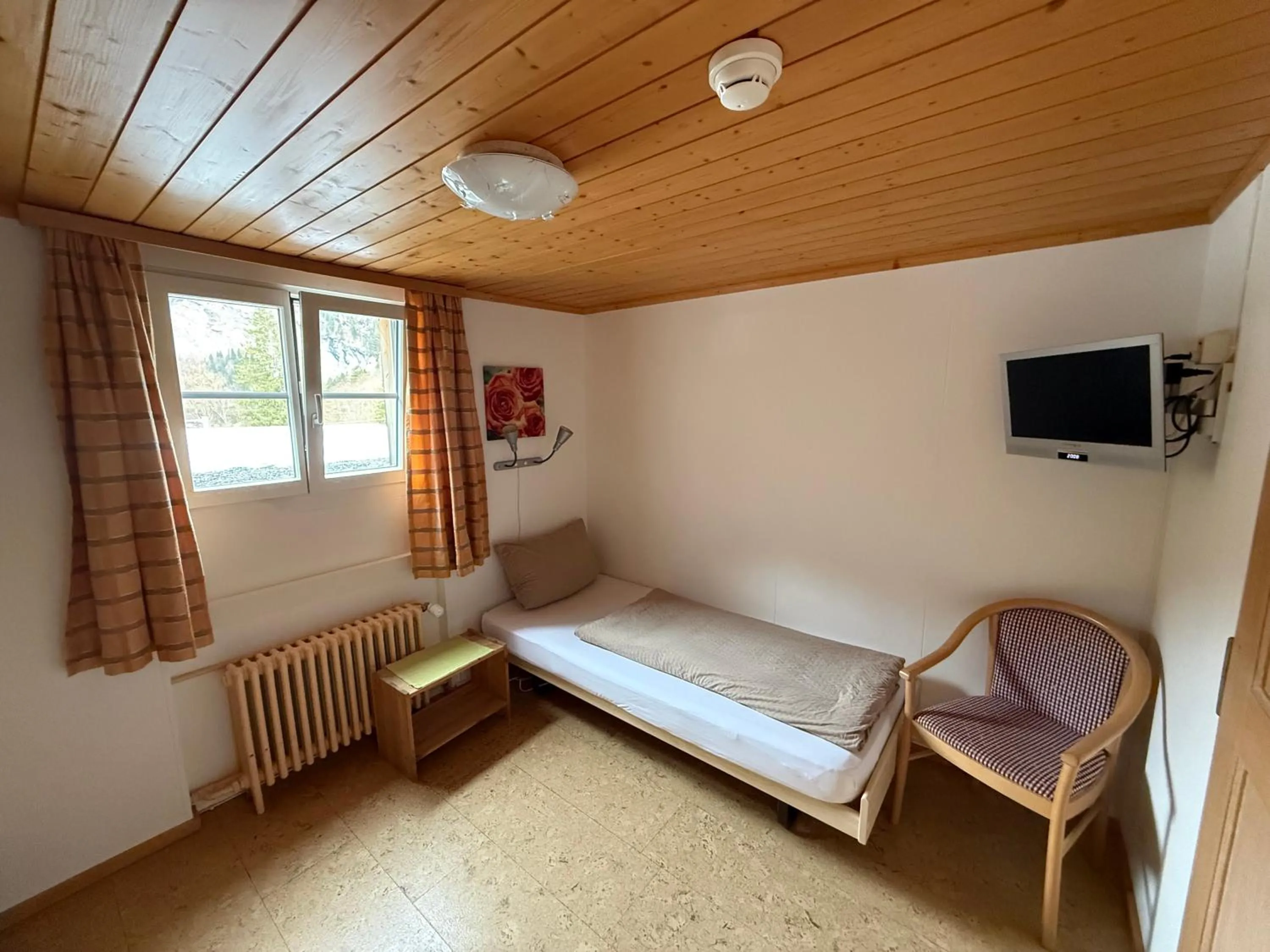 Bed in Hotel Steinbock