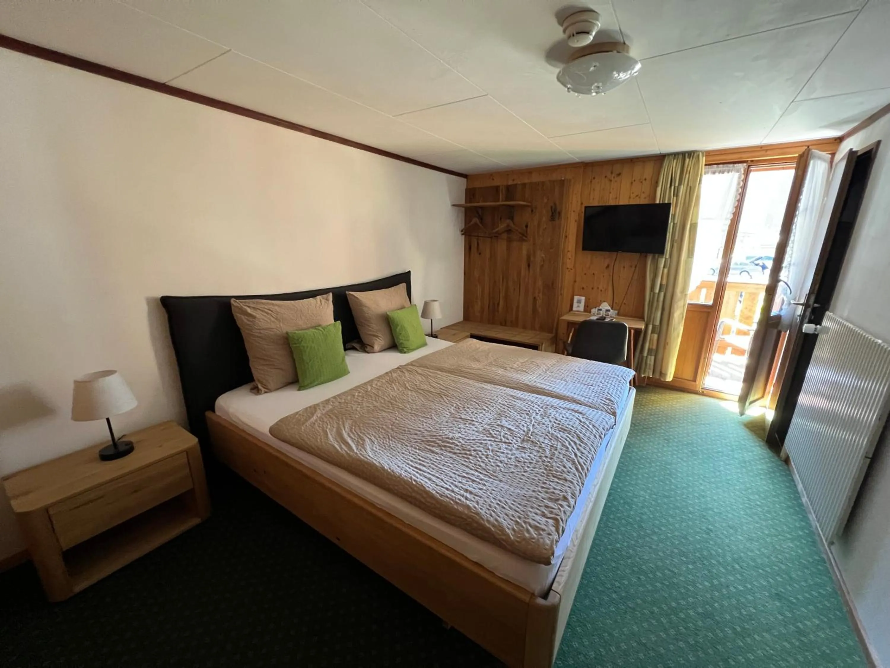 Bed in Hotel Steinbock